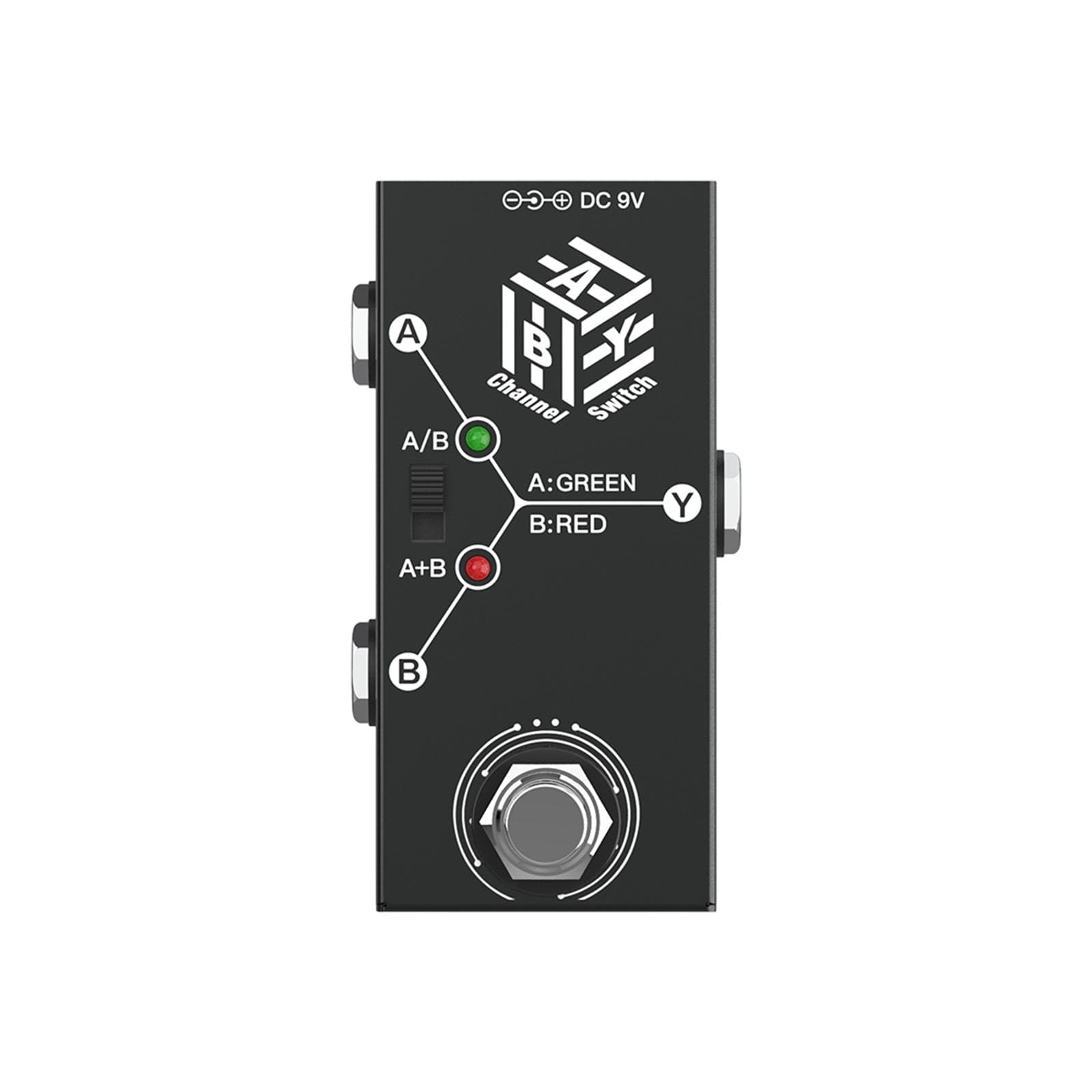 Guitar Pedals ABY Box Line Selector AB Switch Mini Guitar Effect Pedal Bidirectional Transmission black