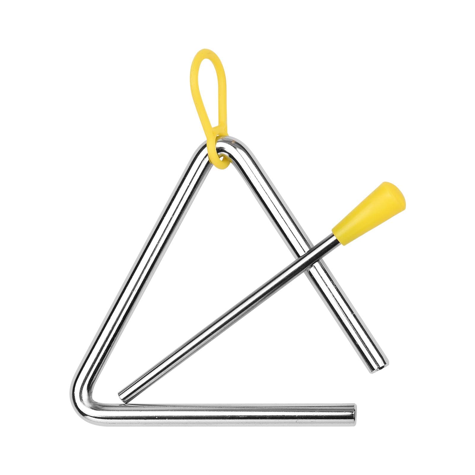 8 Inch Triangle Bell Triangolo with Metal Mallet Idiophone Steel Percussion Children Toddle Kid 4inch
