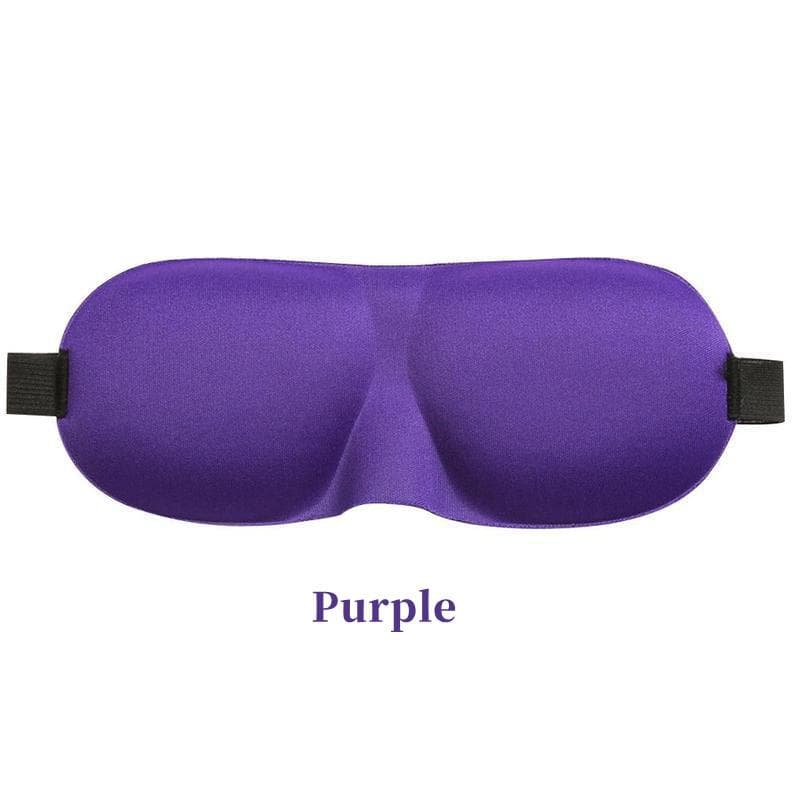 3D Eyeshade Sleep Mask Natural Eye Sleeping Mask Cover Eye Patches Women Men Soft Blindfold Travel Eyepatch purple
