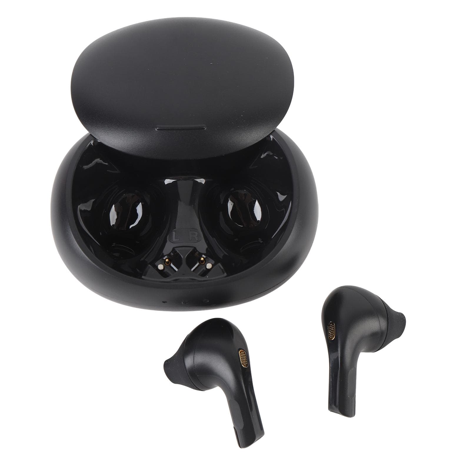 Wireless Translation Earbuds with APP 74 Languages 70 Accents Noise Cancelling Translator Earphone black