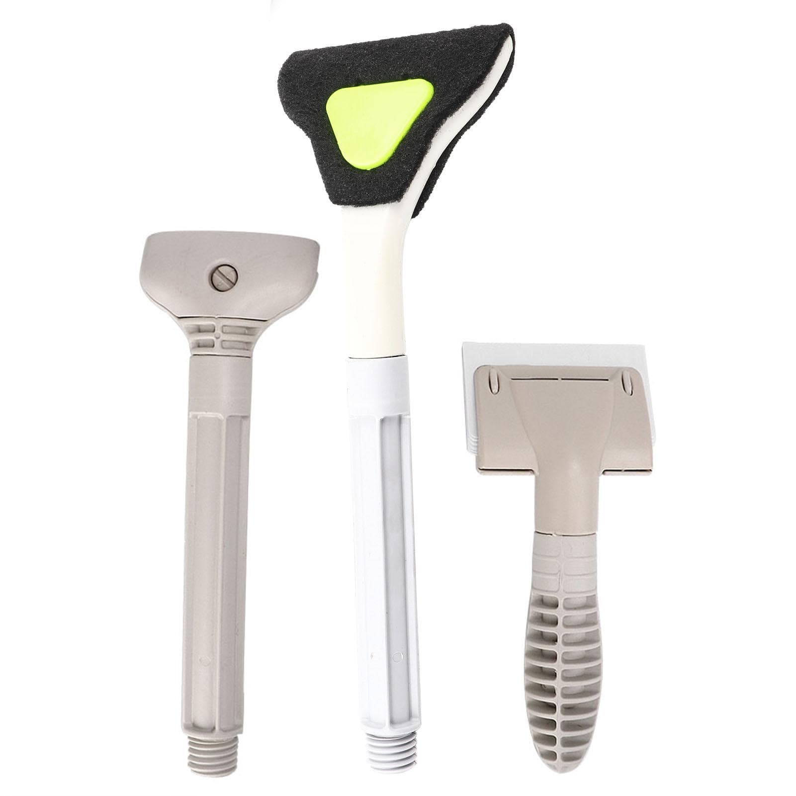 3 In 1 Plastic Lightweight Aquarium Long Handle Brush Algae Scraper Cleaner Cleaning Kit Tool