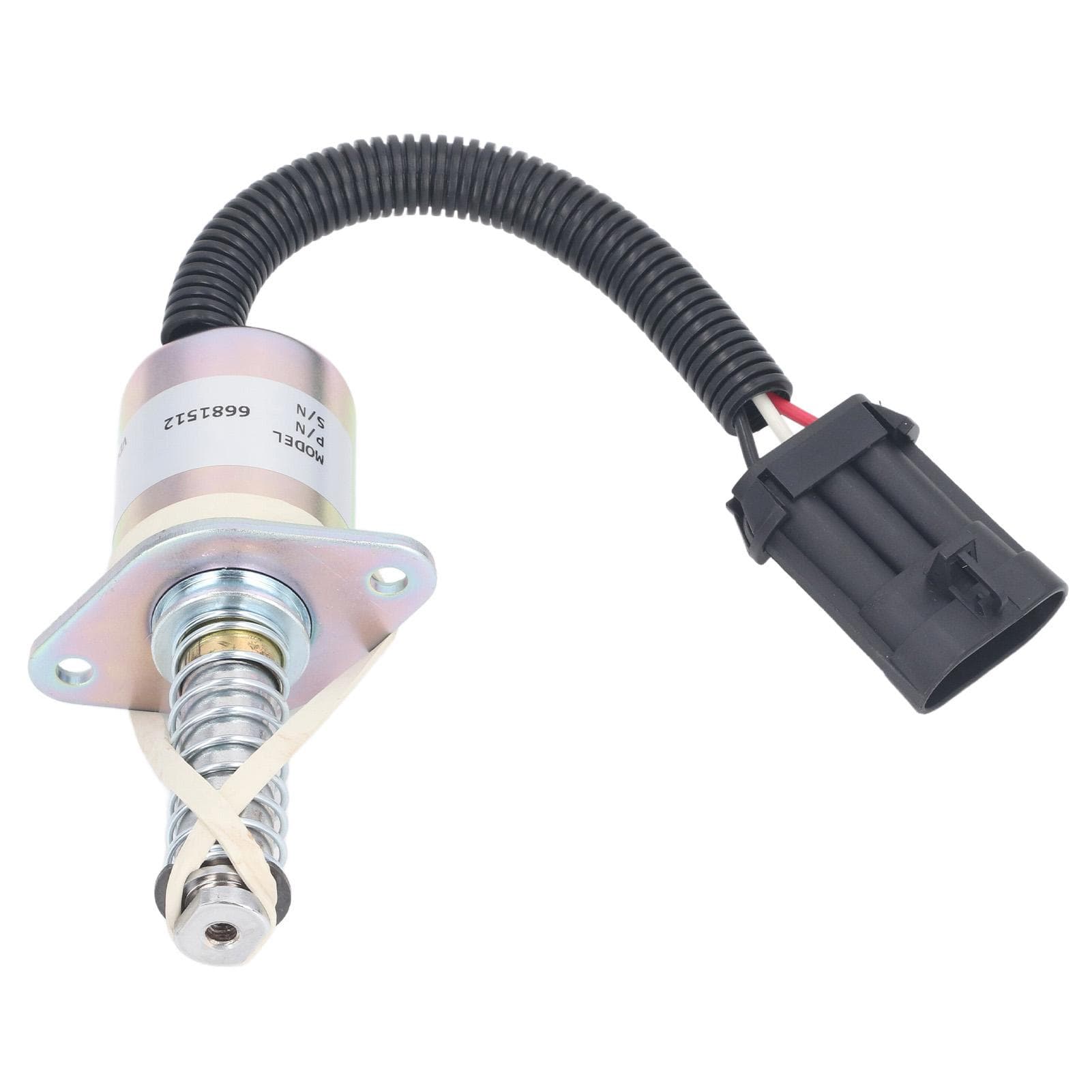 12V Brake Solenoid Valve Coil 6681512 Fuel Shut Off Solenoid Valve for Bobcat Skid Steer S150 S160