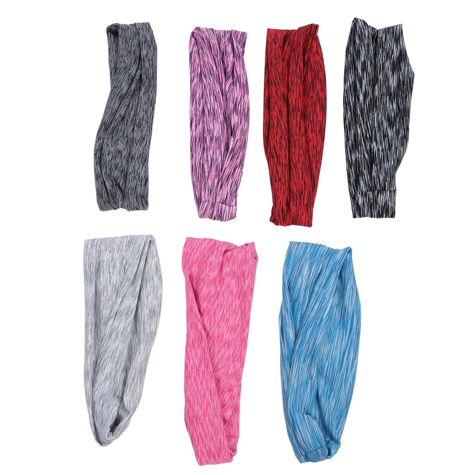 7 Colors Workout Headbands Non Slip Sport Sweatbands Moisture Wicking Hairbands Sports Sweat Bands