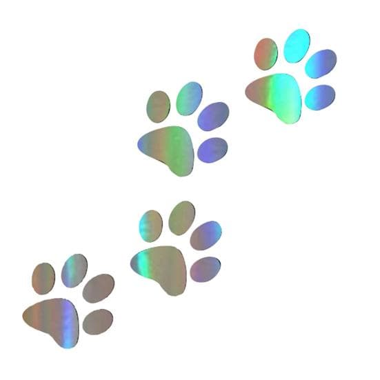 Car Decor Sticker Eye-catching Fine Workmanship PVC Animal Cat Paw Print Sticker for