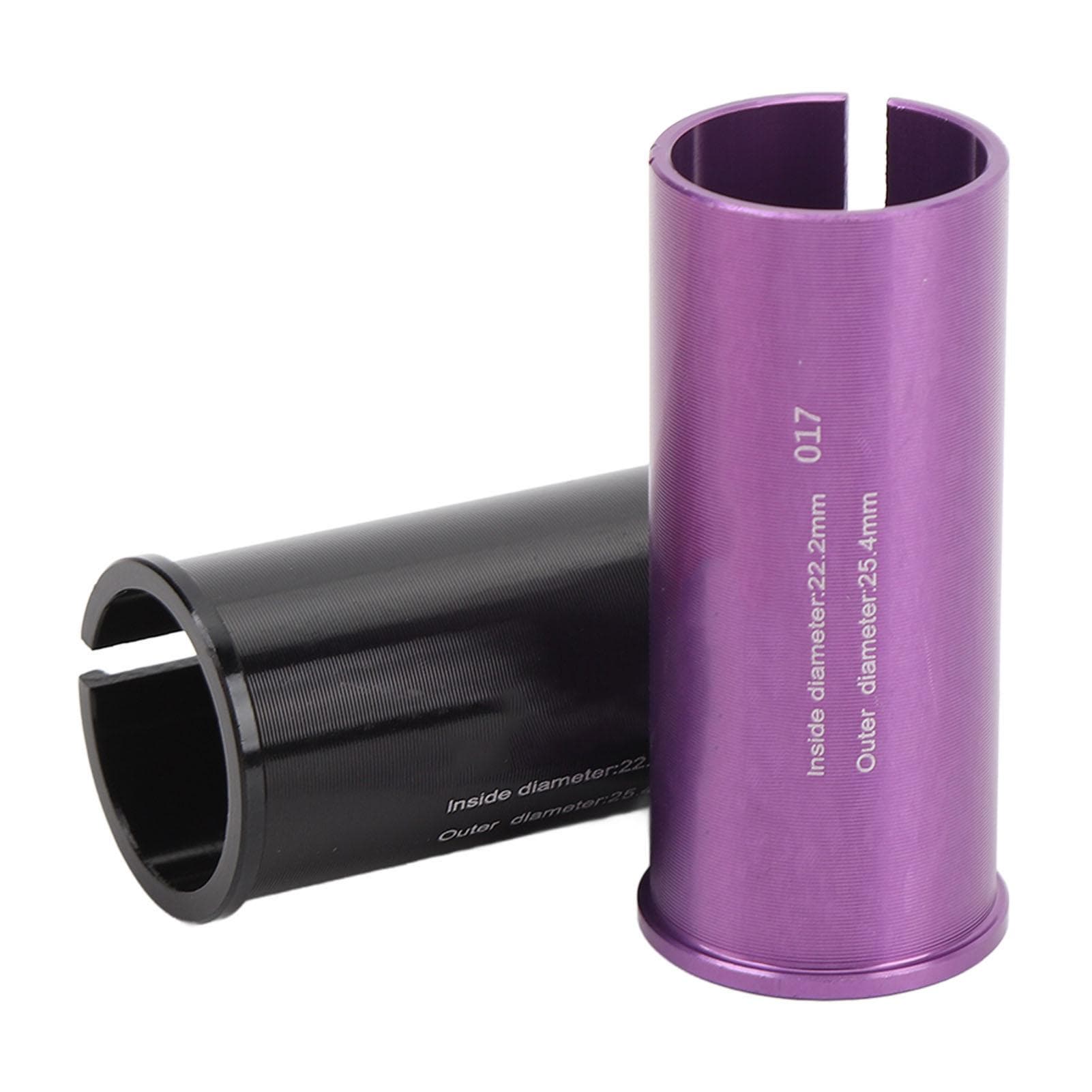 2PCS Seatpost Reducer Shim Aluminum Alloy Tube Adapter Variable Diameter Sleeve for Mountain and