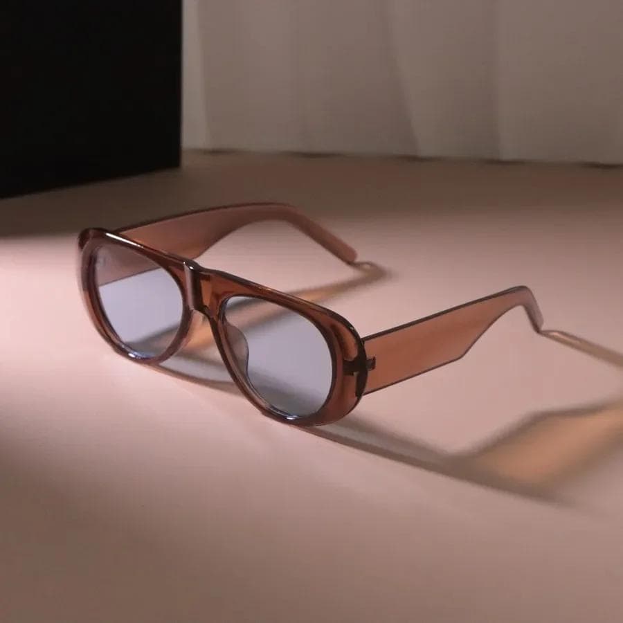 Female Big Frame Square Sunglasses Stylish Geometric Sun Glasses Mirror Colors Designer Brand Fashion for Women Men Other
