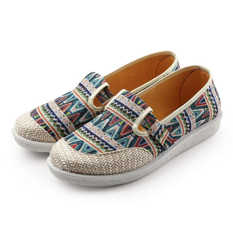 Women's Shoes Old Beijing Cloth Shoes Mother's Shoes Flat Shoes Soft Bottom Ethnic Wind Cloth Shoes 40