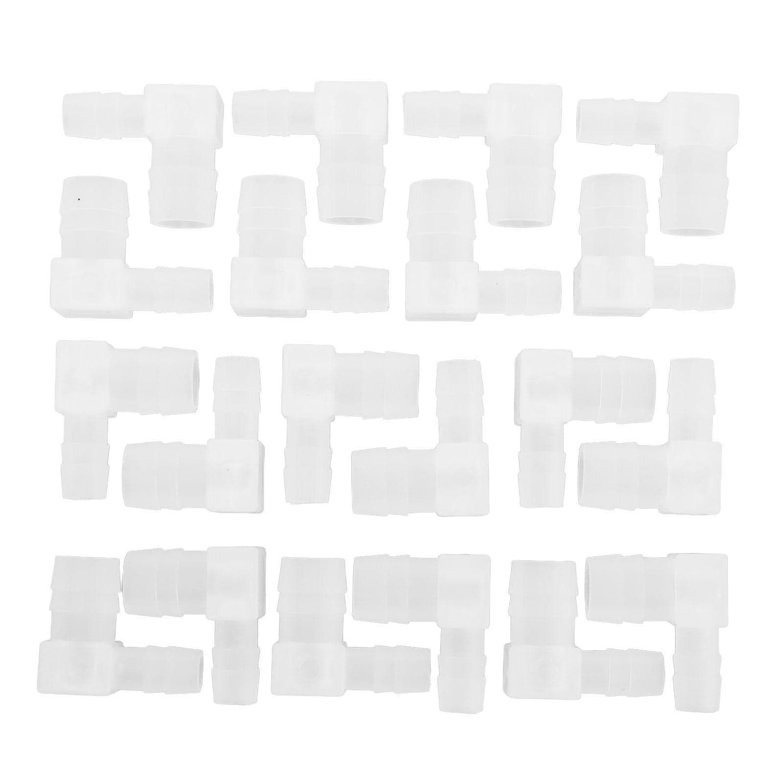 20pcs Aquarium Hose Adapter Fittings Professional Safe 90 Degree Elbow L Fitting for Aquarium