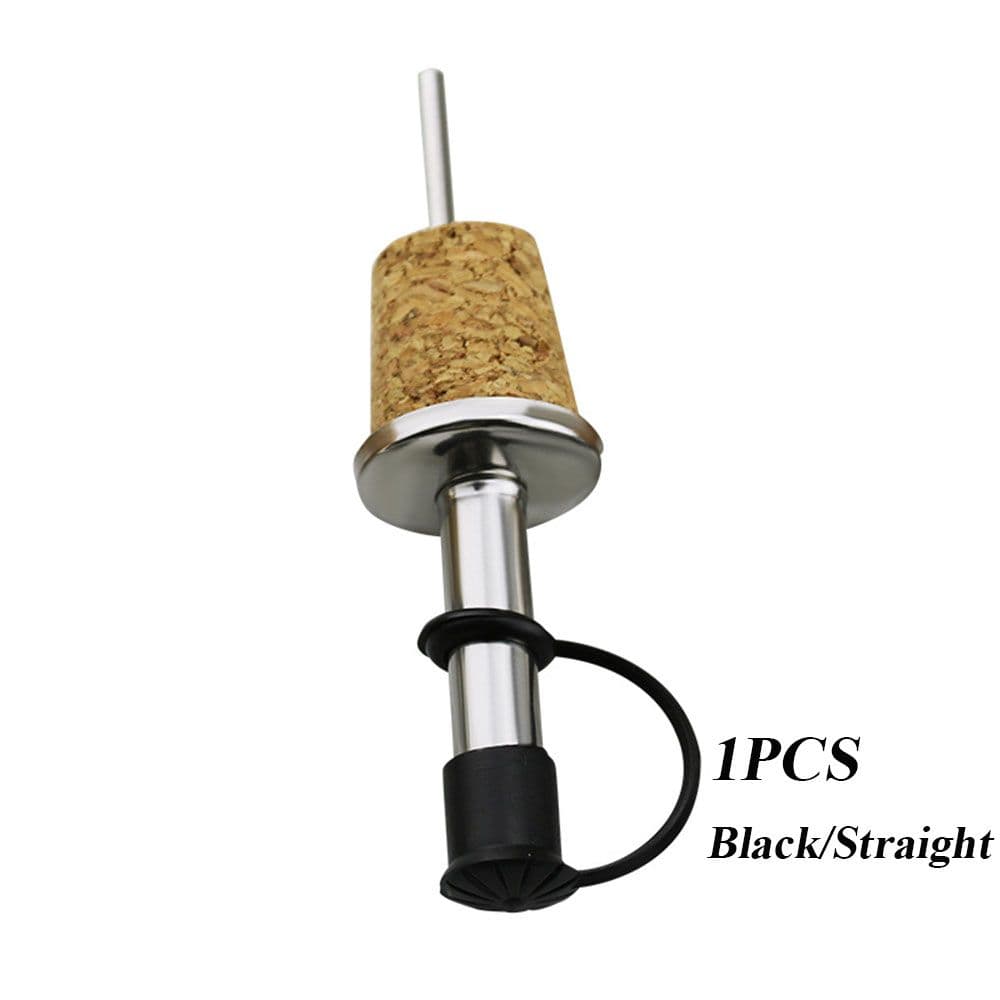 1/3PCS Home with Cover Barware Wooden Cork Oil Dispenser Bottle Stopper Wine Pourer