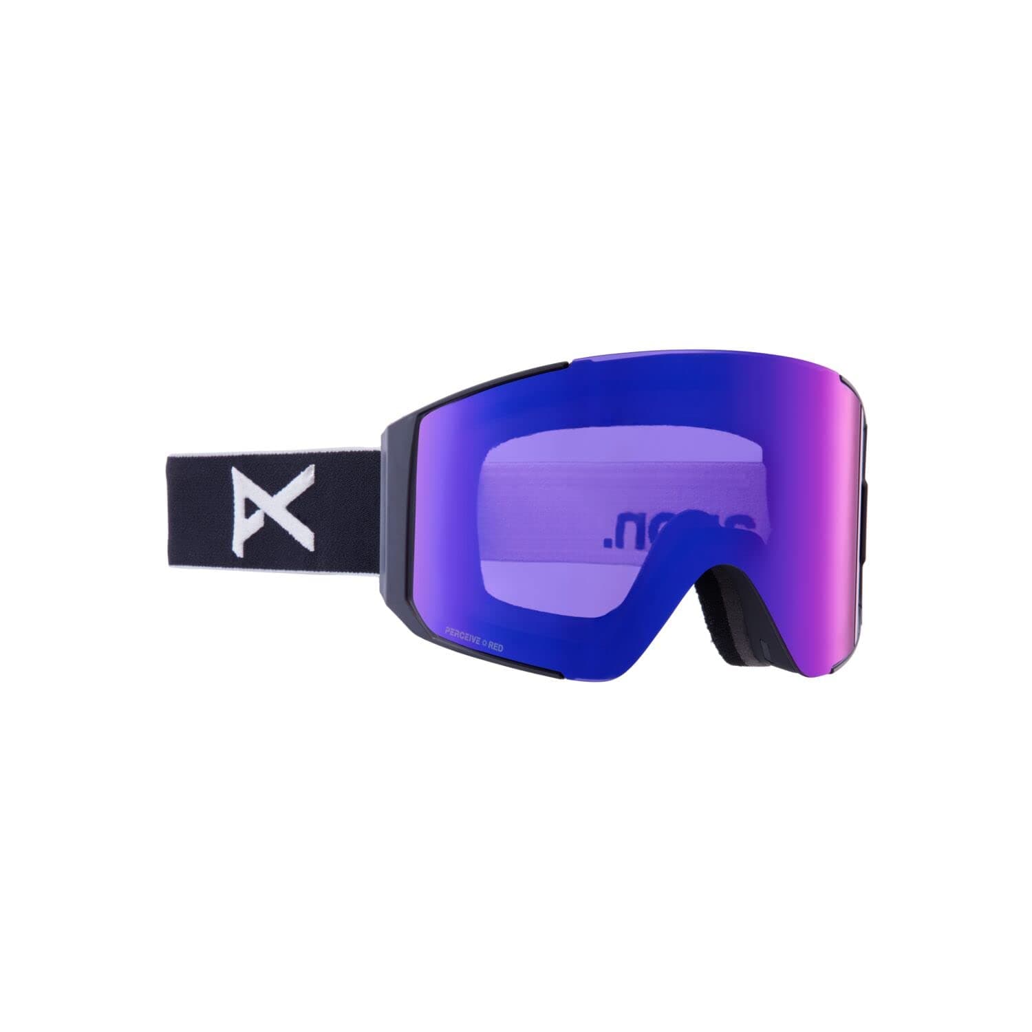 Burton Anon Sync Lowbridge with Bonus Sun Red Ski/Snowboard Goggles, Fit, Lens, Unisex, Black/PRCV