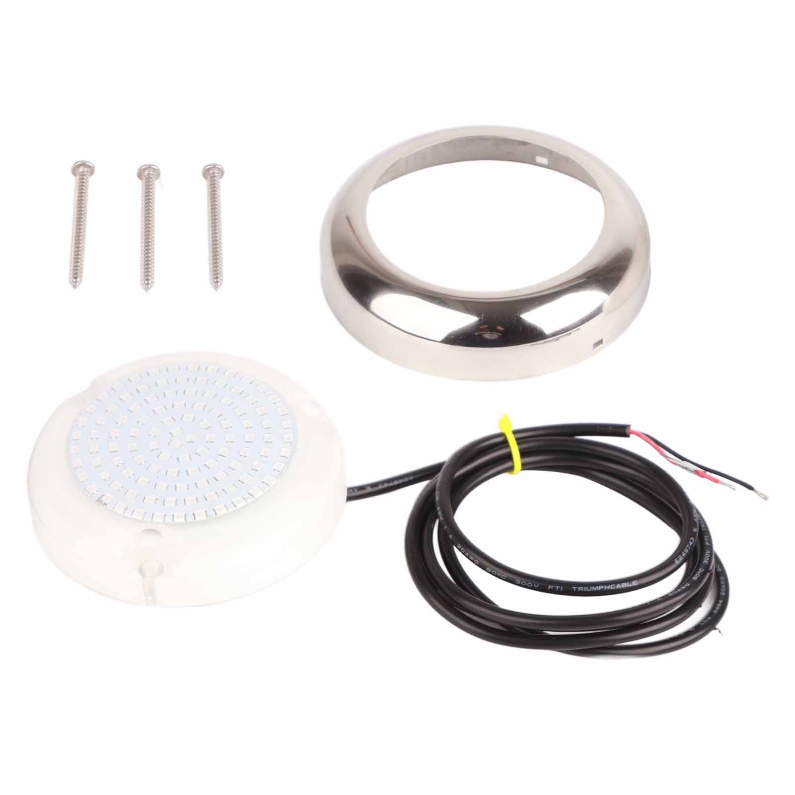 4in 108LED Underwater Light 12V IP68 Waterproof 135 degrees Luminous Angle Underwater Boat Lamp for Marine