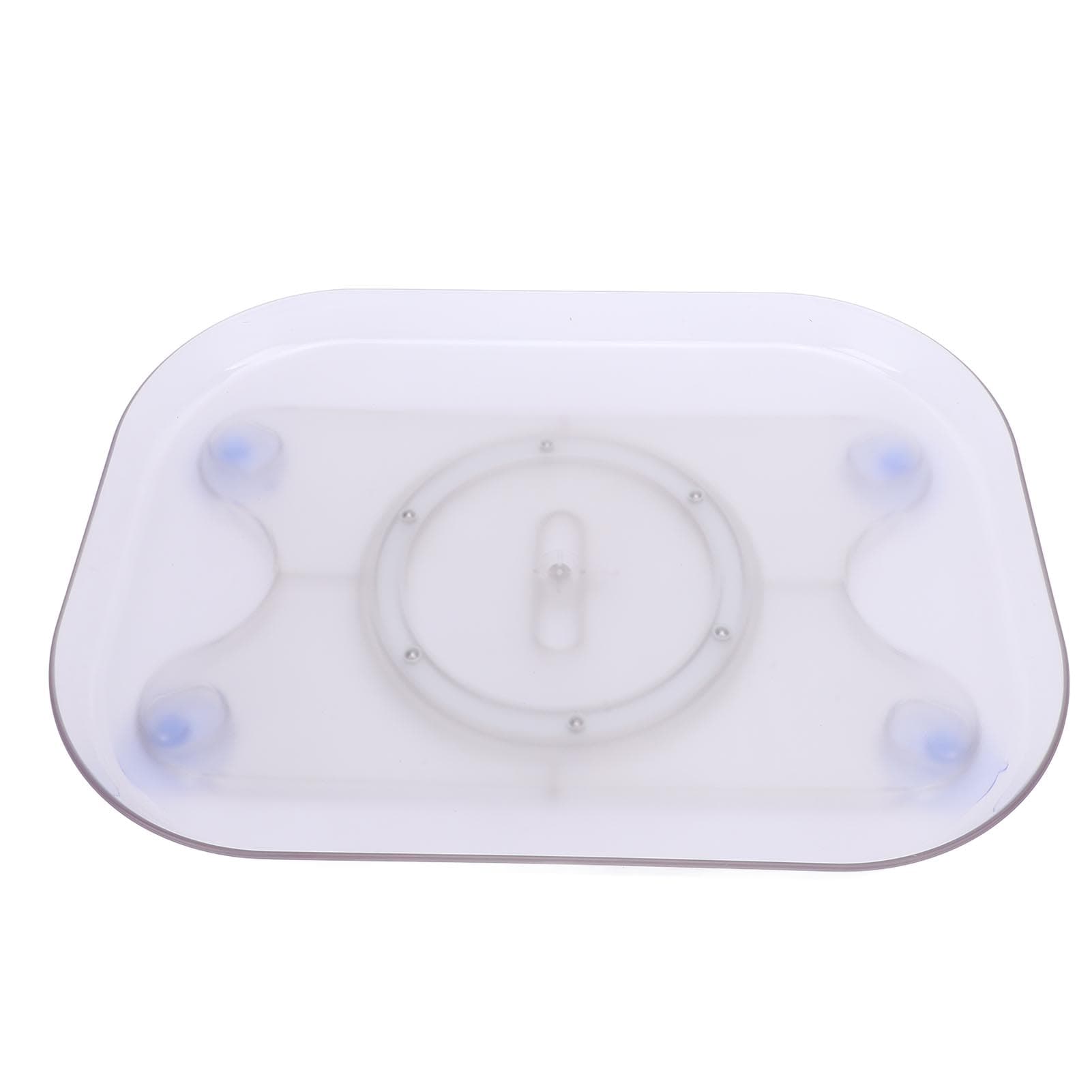 Refrigerator Lazy Turntable Organizer Square Clear Acrylic PET Rotating Fridge Tray for Kitchen