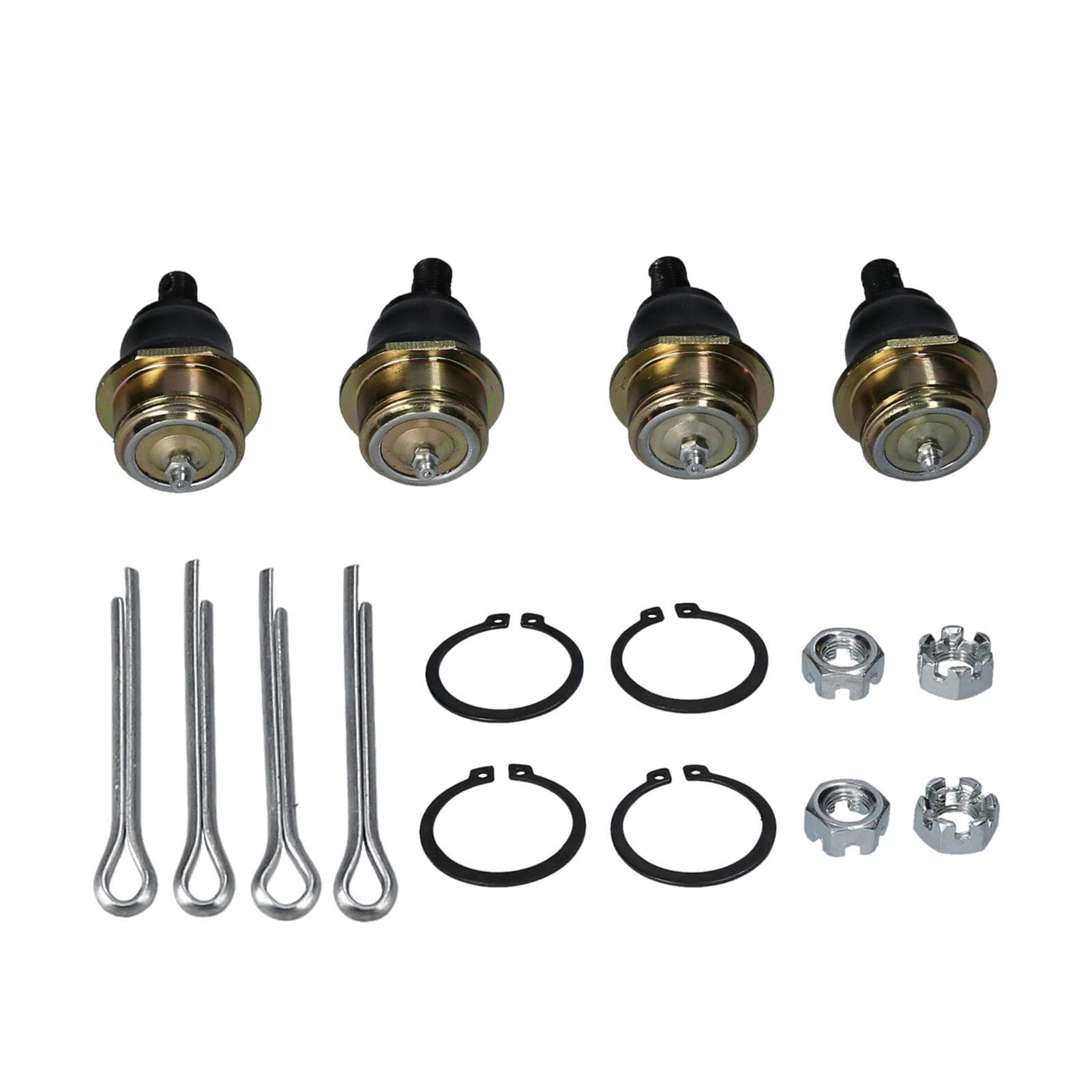 4PCS Complete Upper And Lower Ball Joints Set Replacement for Bombardier/Can-Am DS650 2000-2005 ATV multicolour