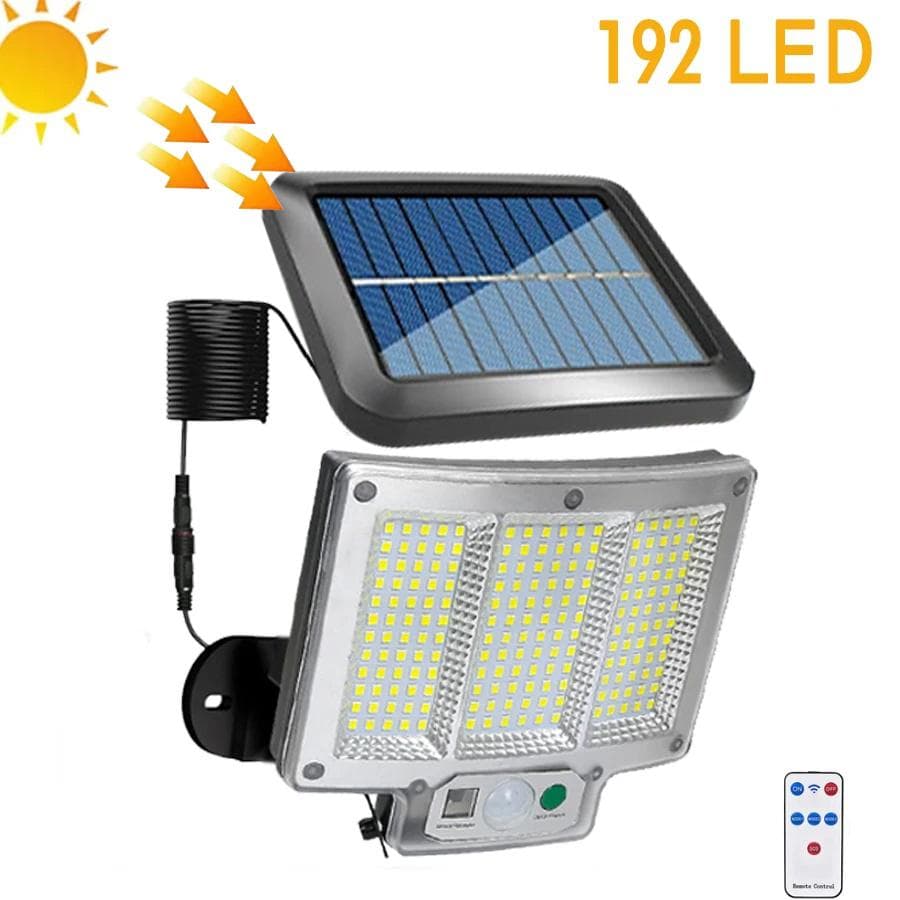 315COB Solar Lights Outdoor Wall Lamp With Motion Sensor Remote Control IP68 Waterproof Garden Street Home Emergency La 192 LED