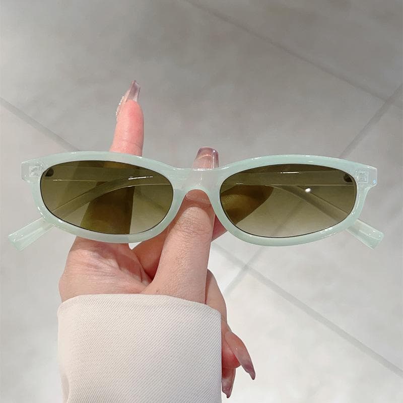 Small Frame Vintage Sunglasses Women Men Luxury Brand Designer UV400 Punk Hip Hop Eyewear Classic Sun Glasses As The Picture