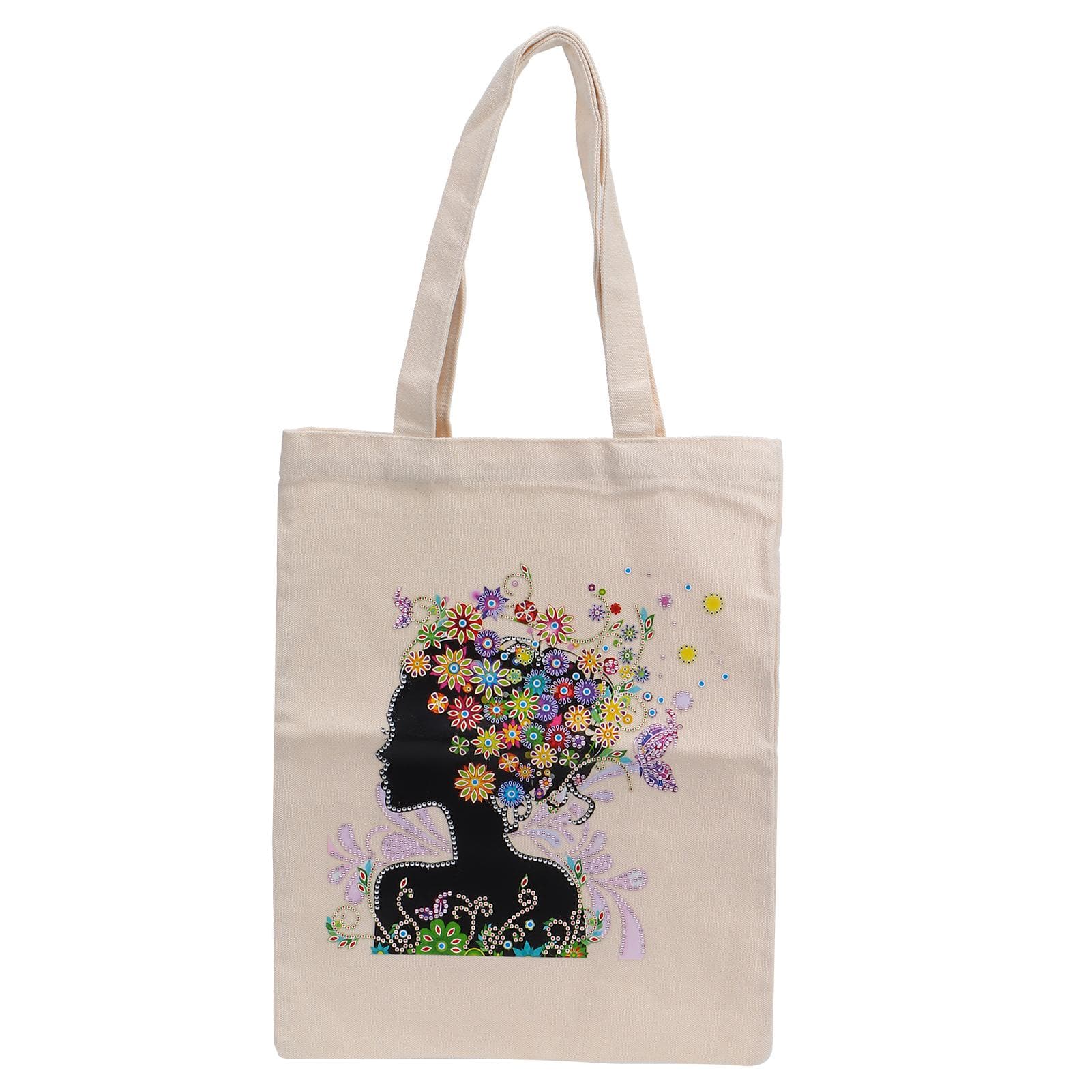 Diamond Painting Tote Bag Practical Colorful Special for Schoolbag Storage Picnic Travel GiftsBB024