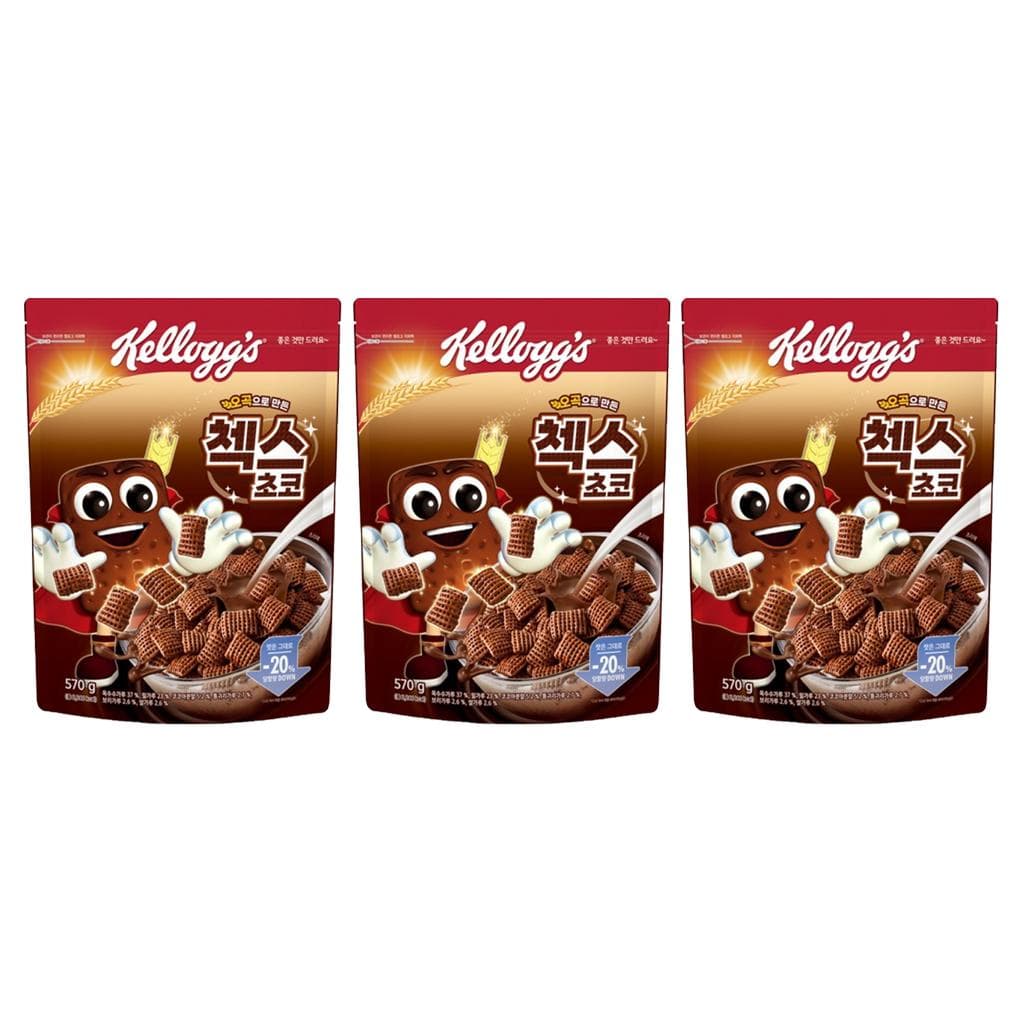 Kellogg’s Chex Choco Cereal 570g (3 Options) #3PCS