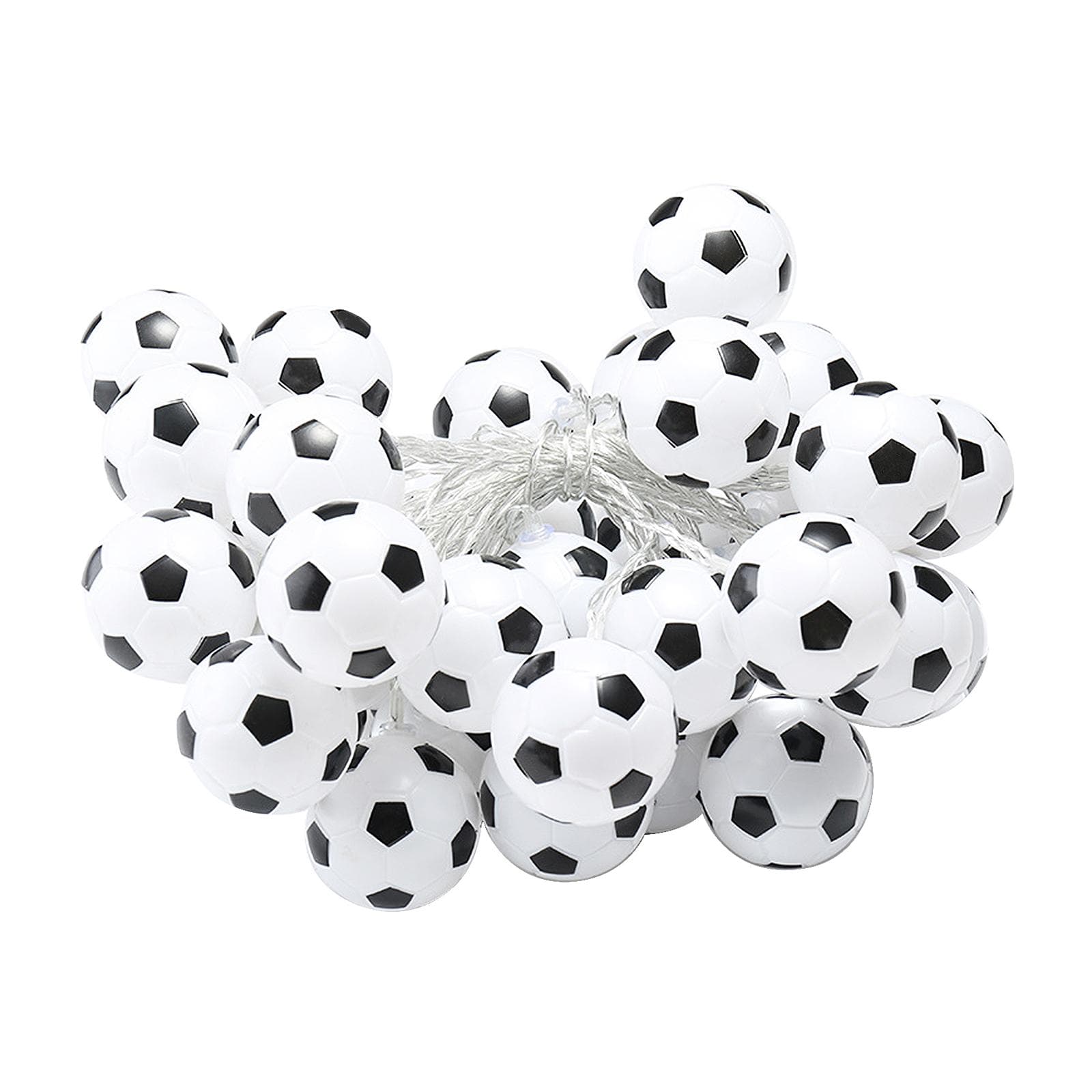 16FT 20LED String Lights Football Soccer Shaped Fairy Lights LED Decorative Hanging Lights for 1.5m