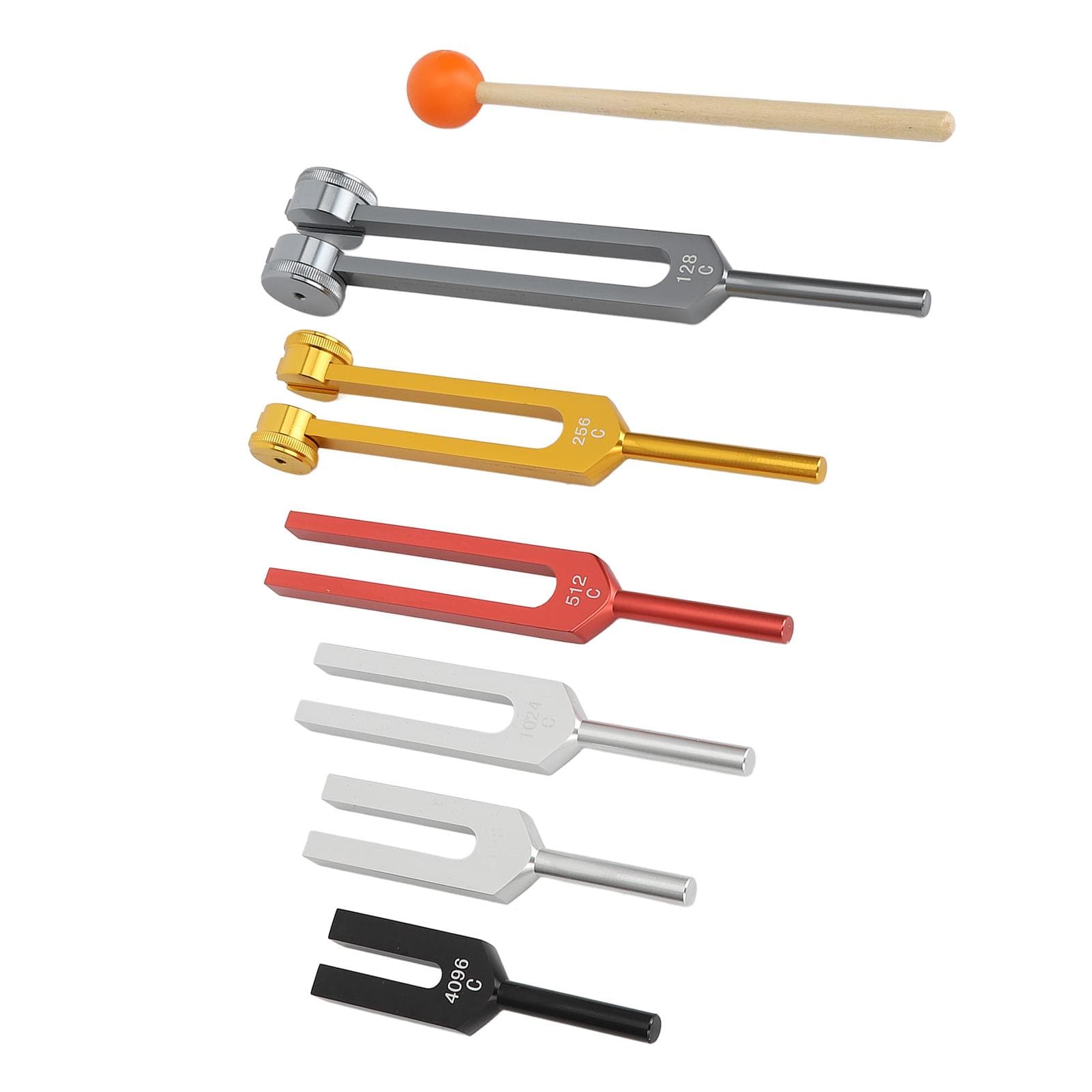 Tuning Forks Set with Mallet Relieve Stress Anxiety Improve Sleep Quality Healing Tuning Forks for