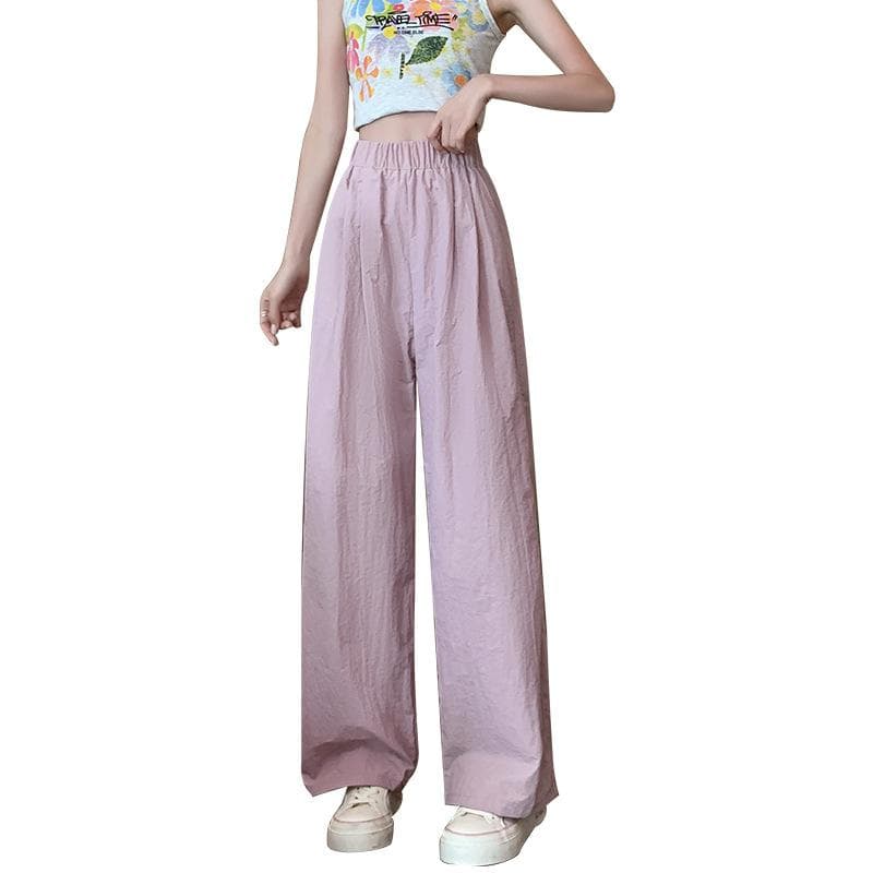 Wide-leg Pants for Women In Summer Thin New Style Pleated Lazy Casual Pants Thin Floor Pants Yamamoto Pants for Women XL