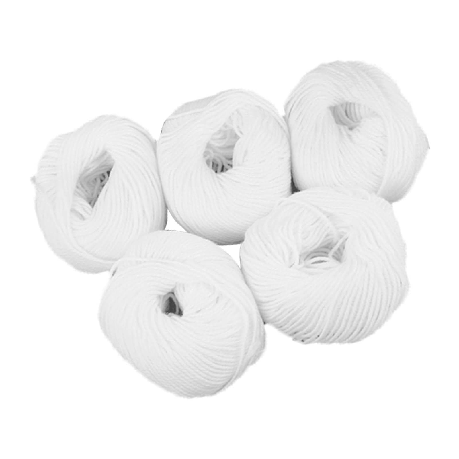 5Pcs White Binding Fine Thread Practical Fashionable Simple Elegant Ledger Book Binding Sewing