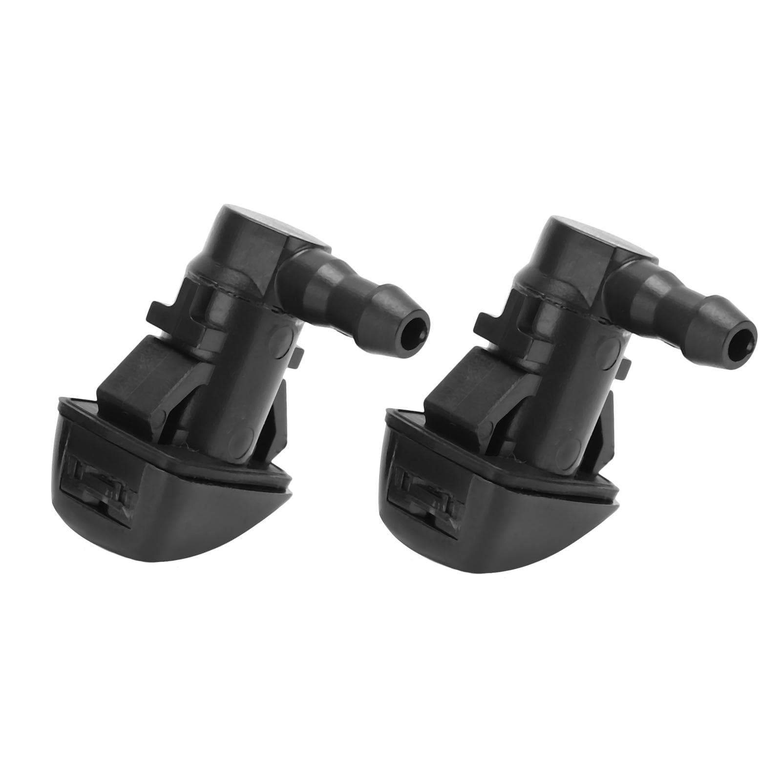 2pcs Windshield Washer Spray Jet Nozzle 986303X900 Black ABS Replacement for Rio 2011?2016