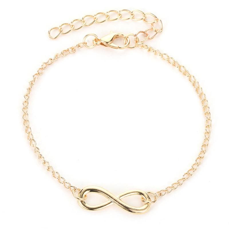 Simple 8-character Bracelet Personalized Digital Versatile Bracelet gold