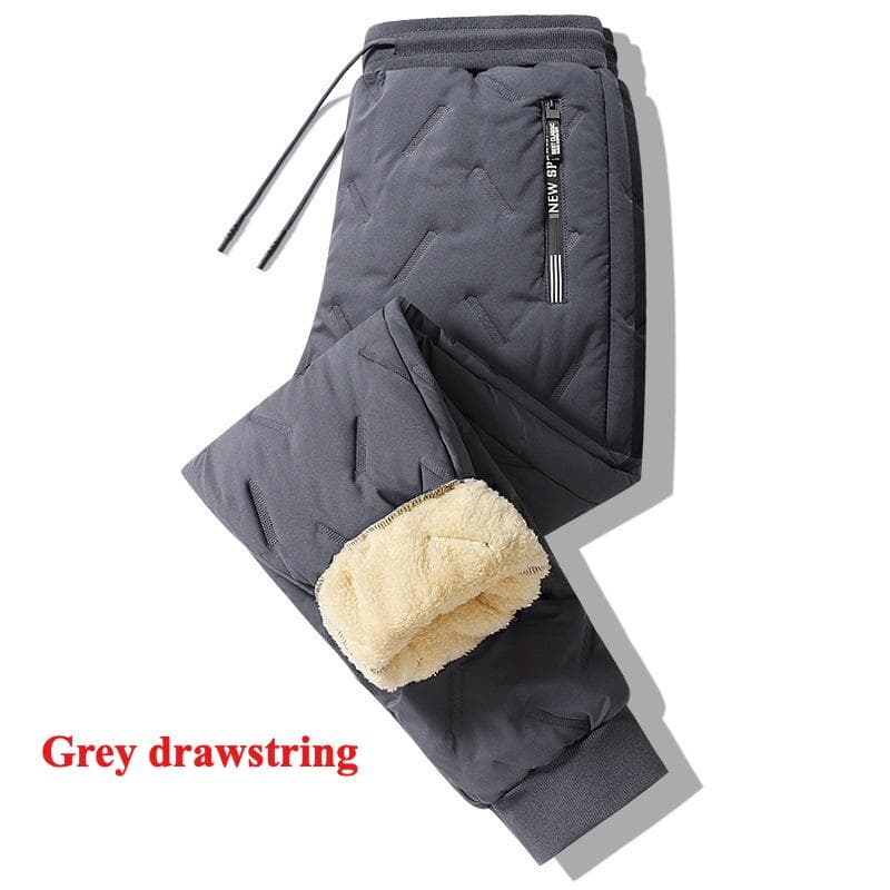 Men's Winter Fleece Lined Joggers Thermal Trousers Outdoor Athletic Running Sweatpants Warm Pants Casual Thickened Breathable Pants for Male 4XL