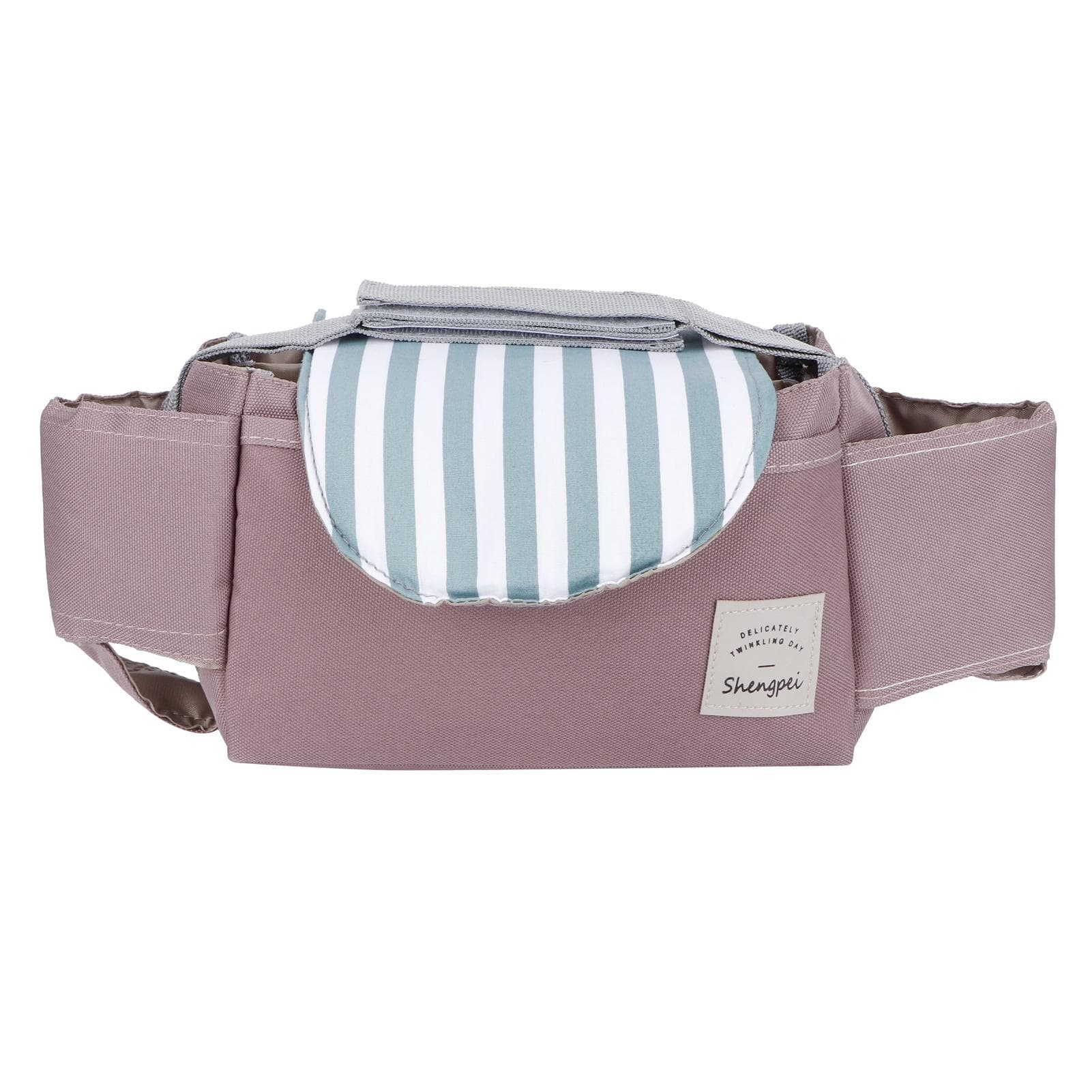 Baby Stroller Hanging Bag Organizer Universal Cup Holder Storage Bag Strollers AccessoryGreen