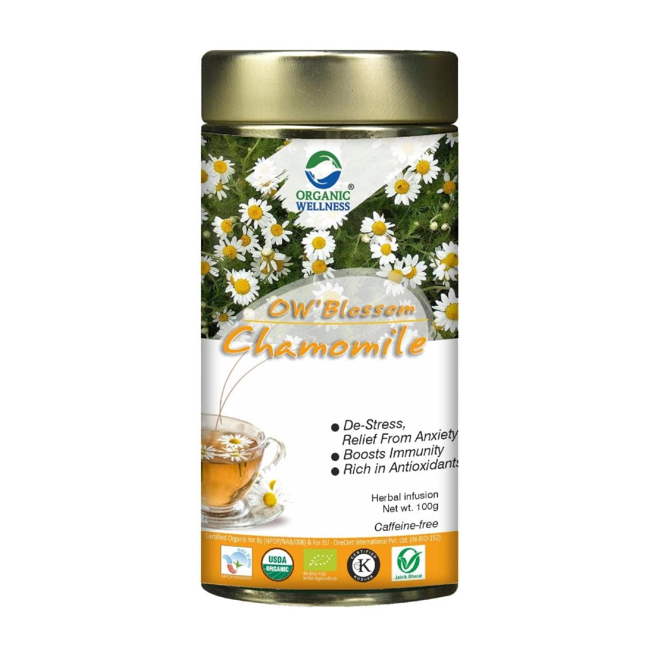 Chamomile tea (100 g), Chamomile Tea Organic Wellness
