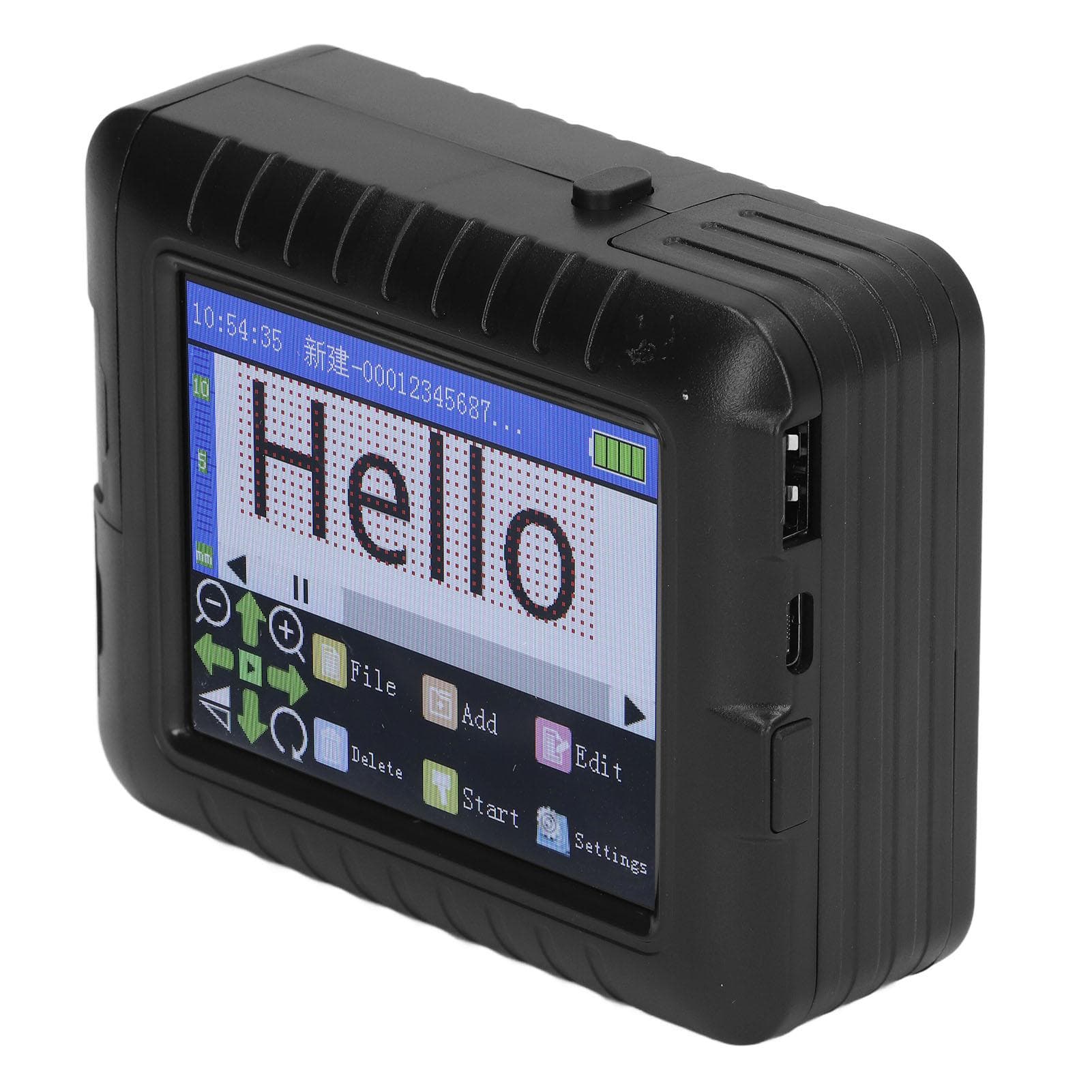 Handheld Inkjet Printer 3.5in LED Touch Screen 4 Core CPU Rechargeable Code Printer for Printing