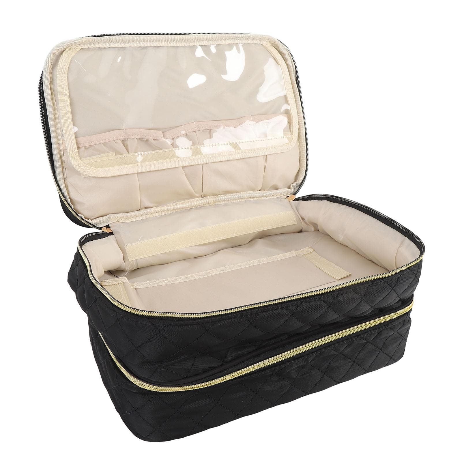 Nail Polish Carrying Case Bag Holds 40 Bottles Double Layer Portable Nail Polish Holder for Nail