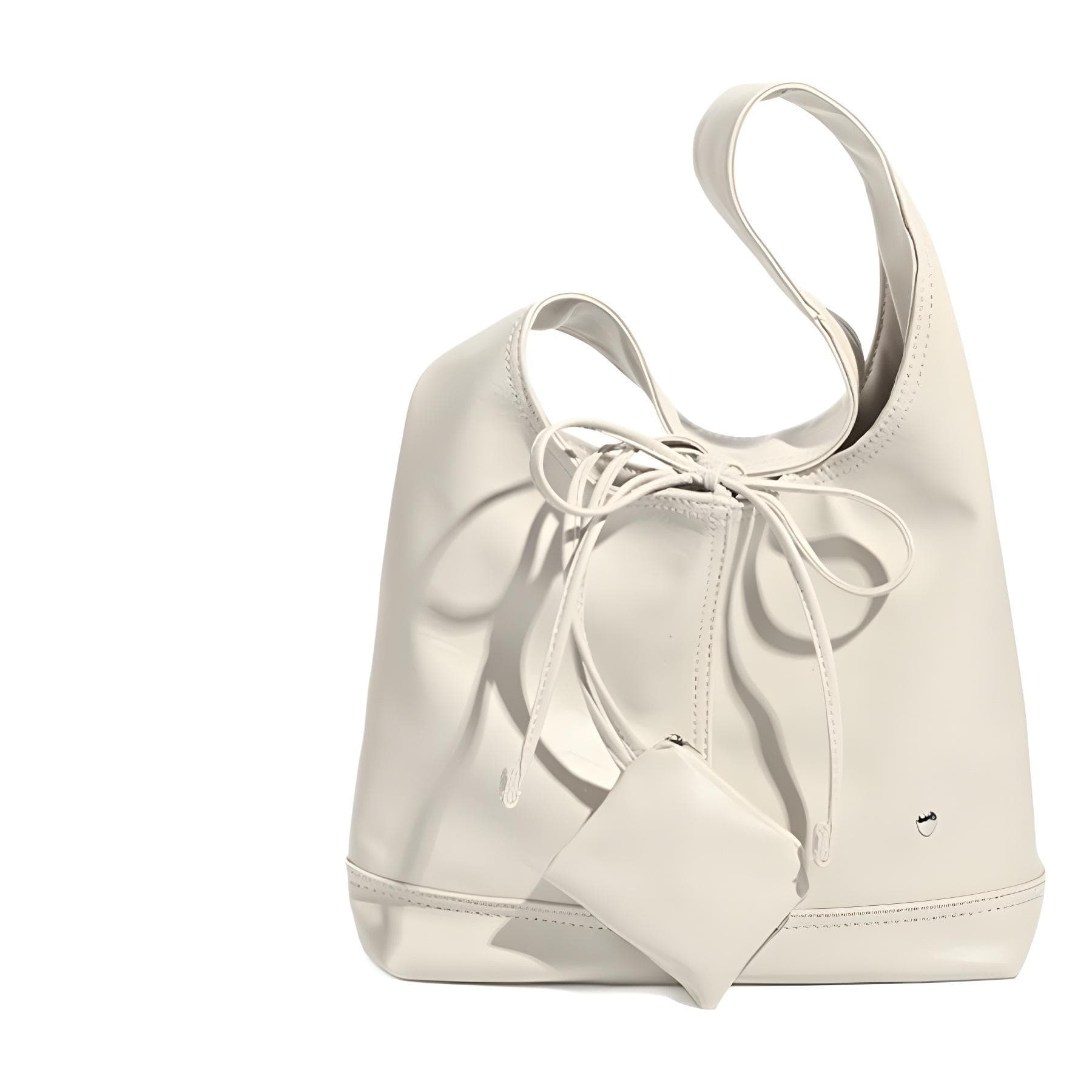 Bow Tie Underarm Large Bag, High-capacity Tote Bag, Fashionable Commuting Single-shoulder Bag