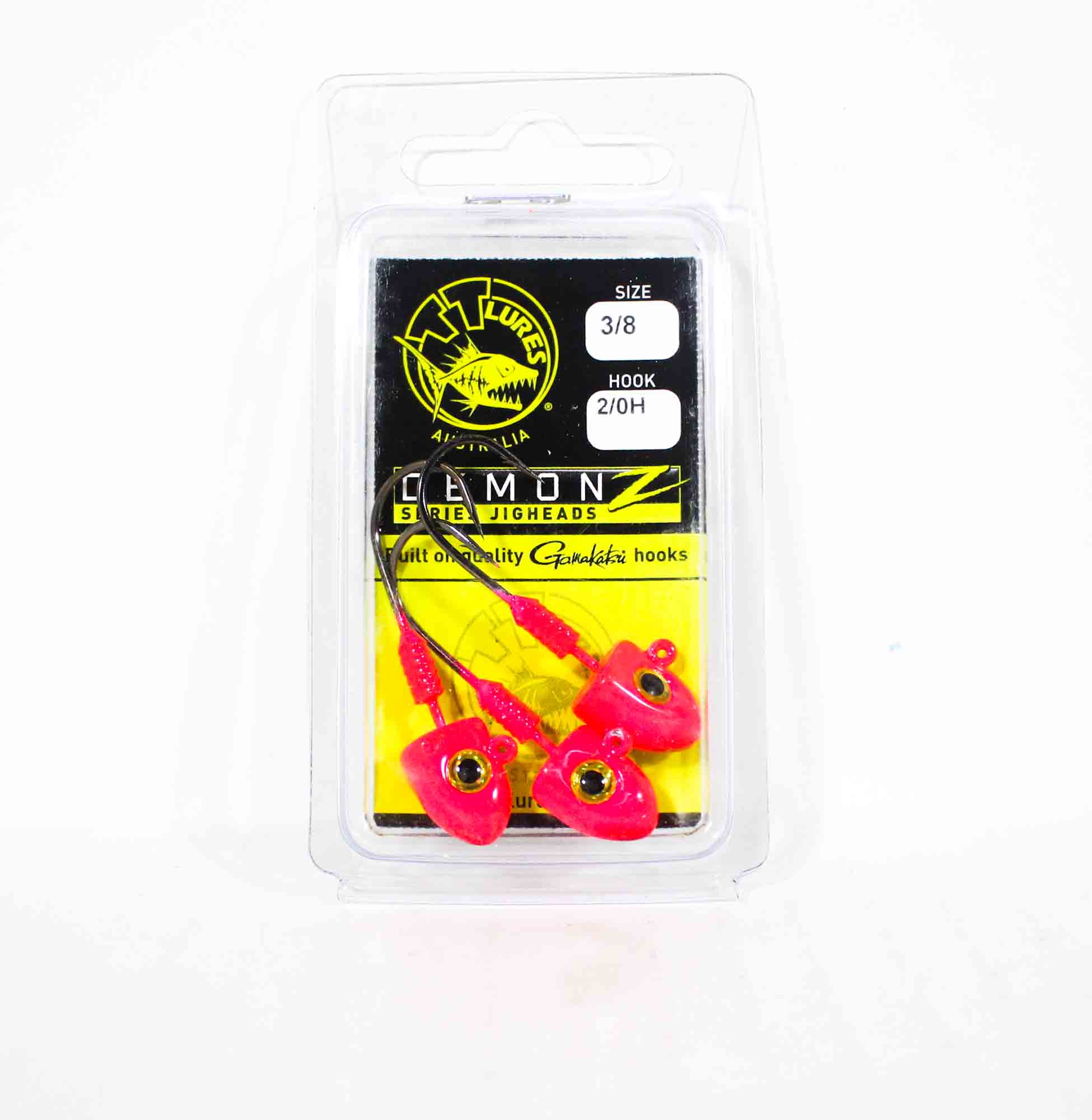 Tackle Tactics TT Demonz Jig Head 3/8oz 2/0H 3/pack Pink (7167)