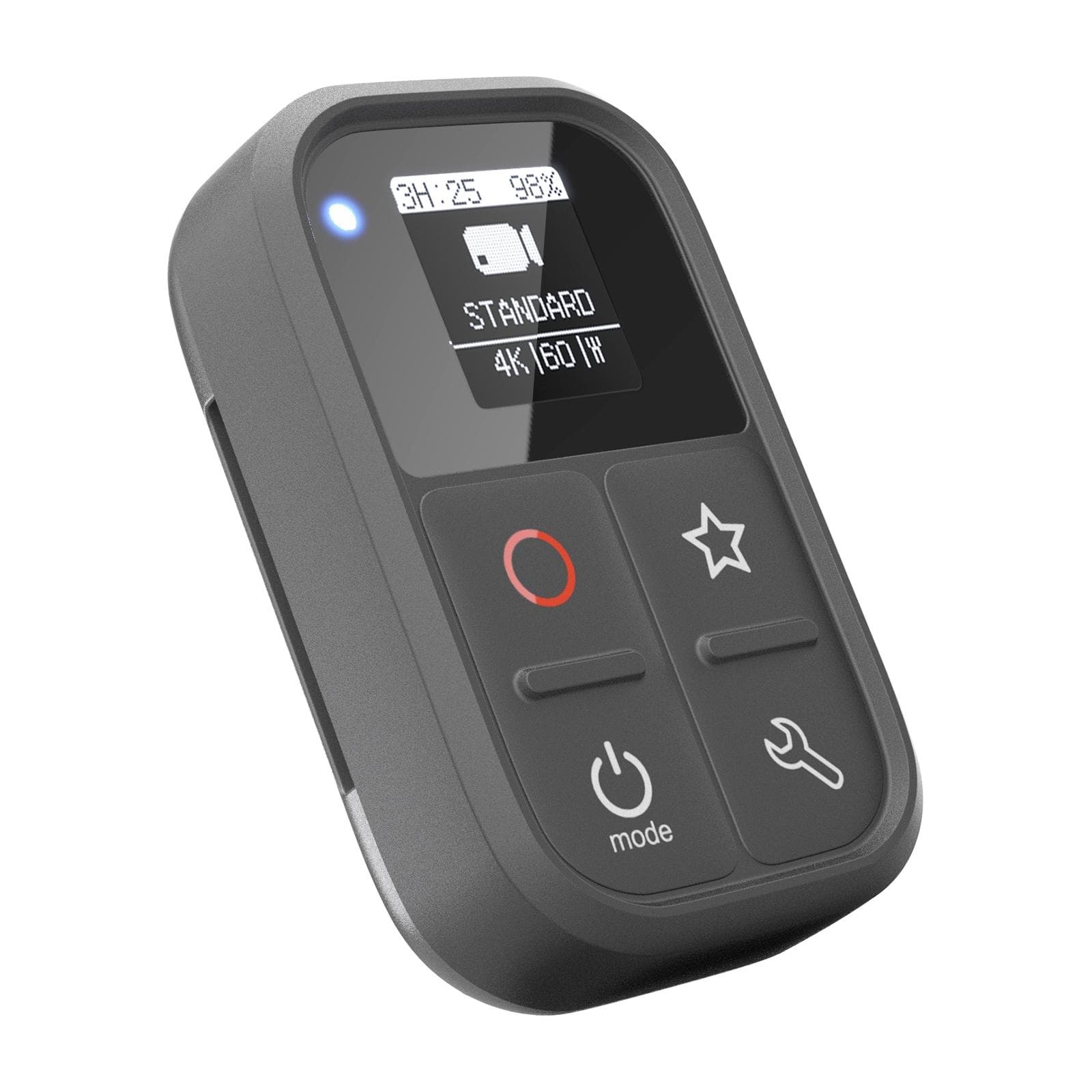 Wireless Smart Remote Control Replacement for GoPro Hero 10/9/8 Black/Max/7 Black/6 Black OLED black