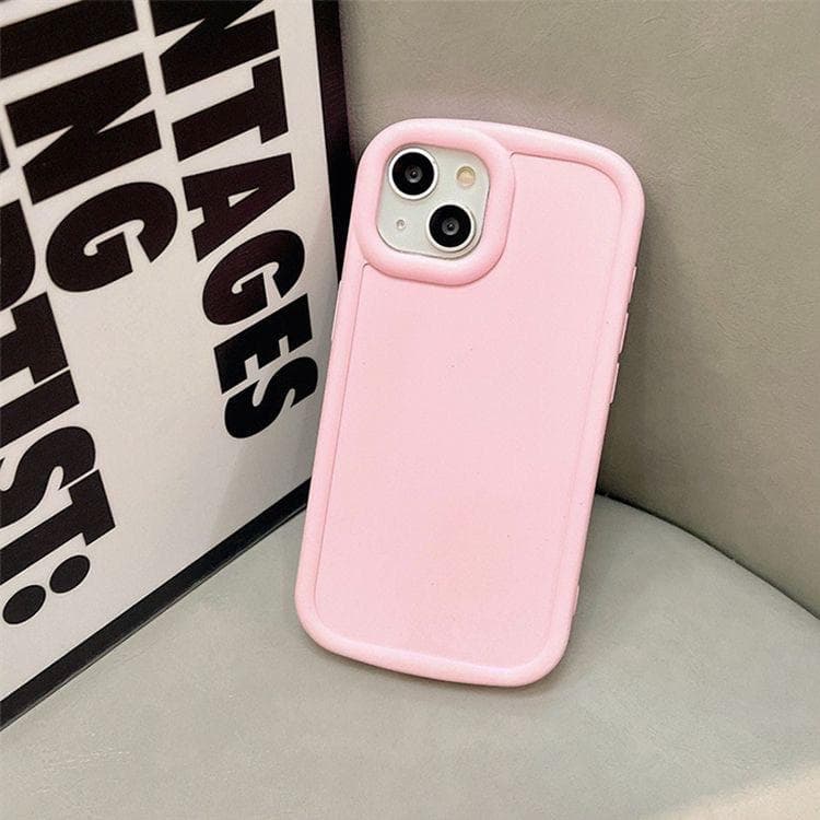 Macaron Liquid Solid Color Silicone Suitable for IPhone 15 Mobile Phone Case for Women Apple 14Pro Anti-fall 13 Soft Shell XR iPhone 15Plus pink
