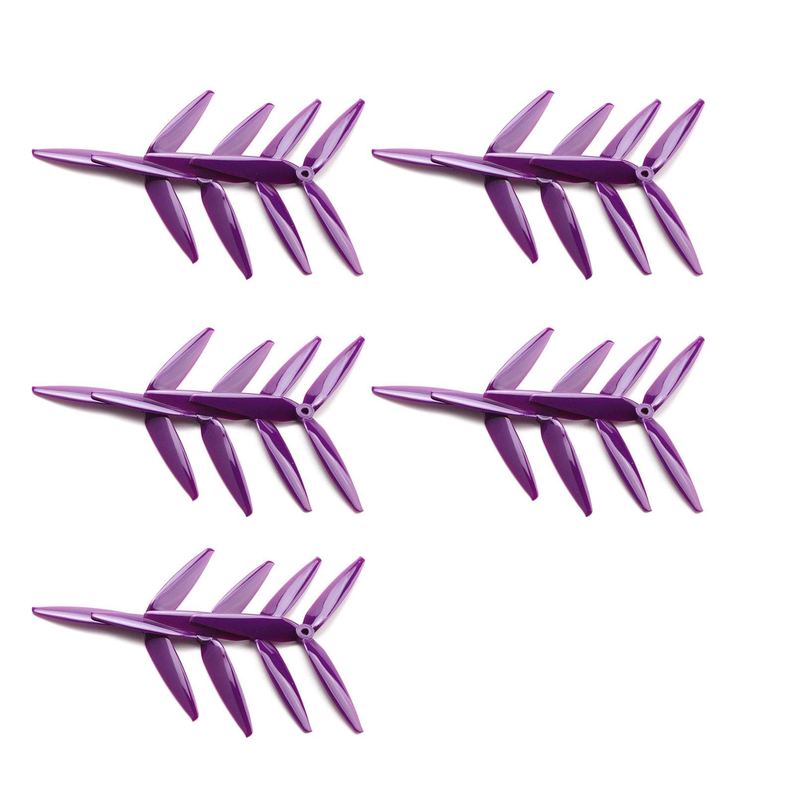 10 Pairs Tracker 7X4X3 7040 7inch Tri-Blade Propeller (10CW+10CCW) Poly Carbonate for 7inch 8inch 10 Pairs purple