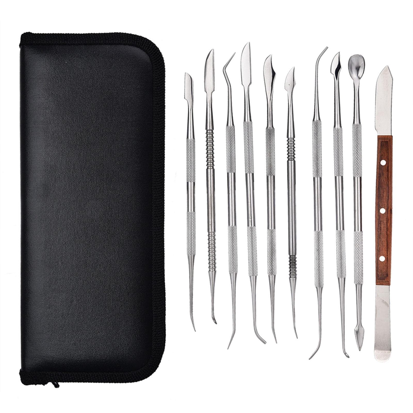 10pcs/set Portable Metal Sculpture Kit Jewelry Decoration Wax Carving Tool Set