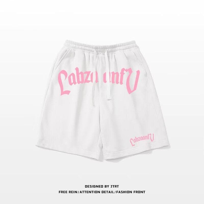 Summer Sports Shorts Men's Hong Kong Style Versatile Casual Pants Loose Five-point Pants Beach Pants One size