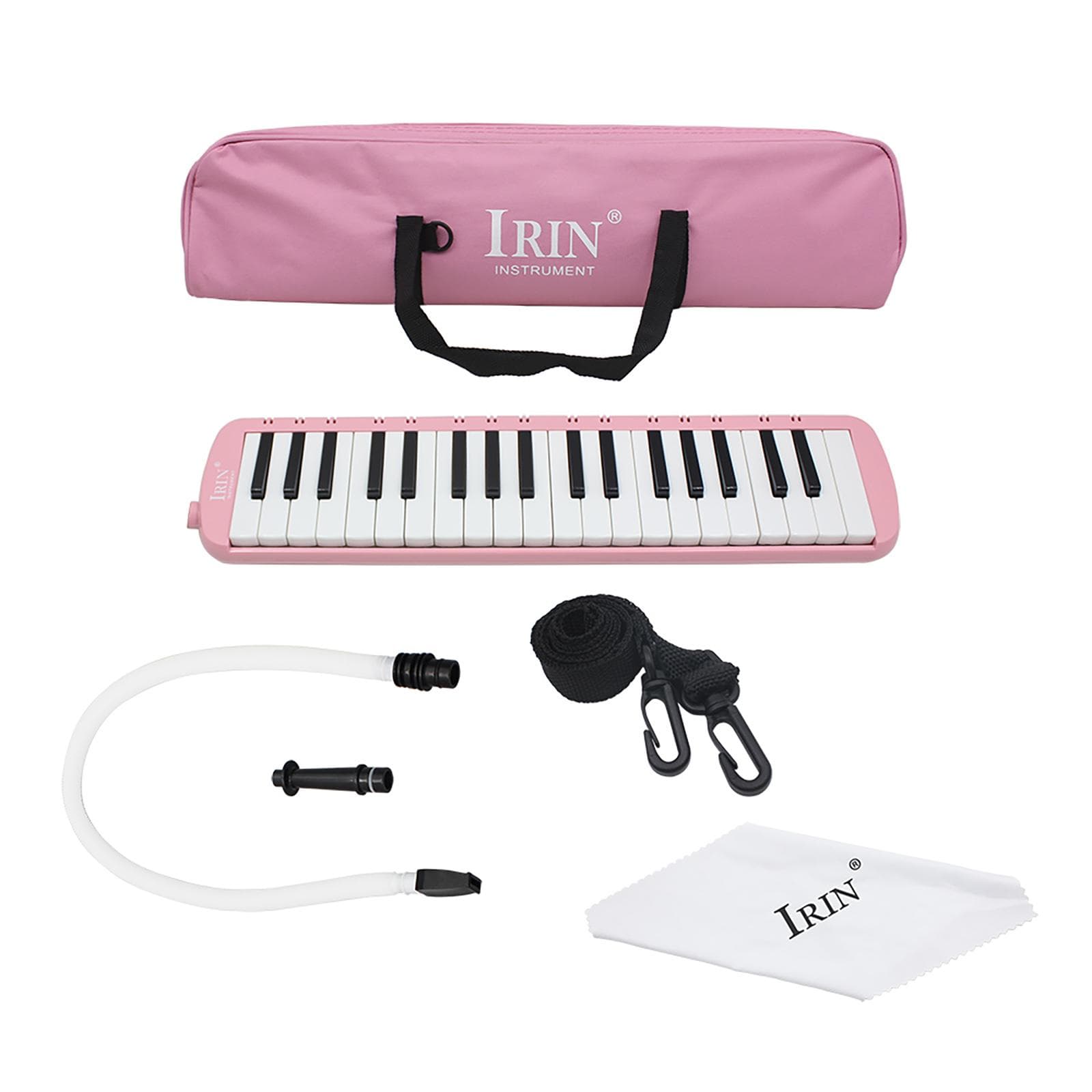 37 Piano Keys Melodica Pianica Musical Instrument with Carrying Bag for Students Beginners Kids 37 keys pink
