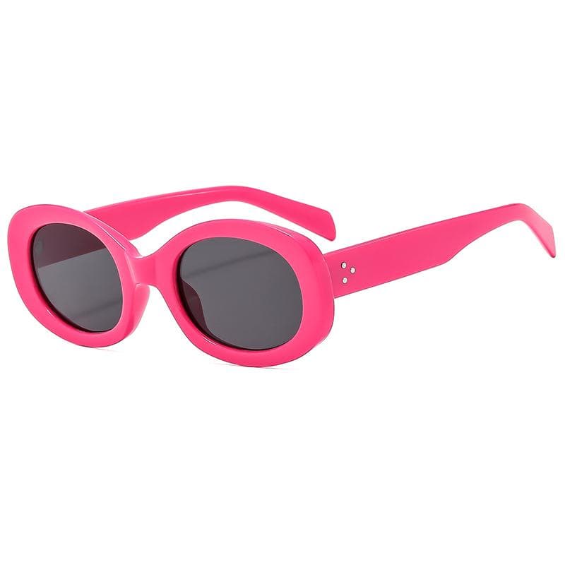 New Small Oval Frame Sunglasses UV400 Protective Glasses Y2K Fashion Versatile for Women Holiday Street Shooting