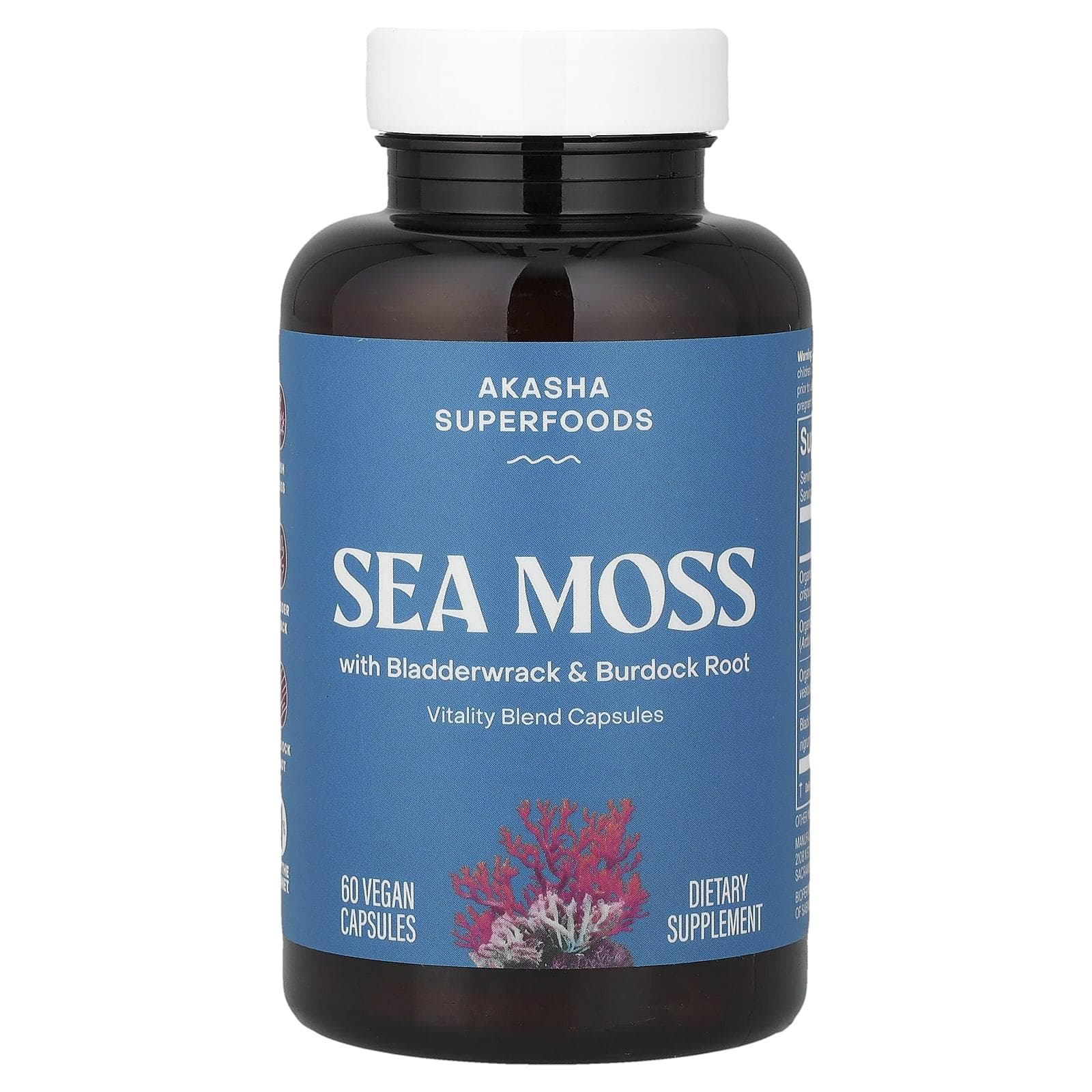 Akasha Superfoods, Sea Moss, 60 Veggie Capsules