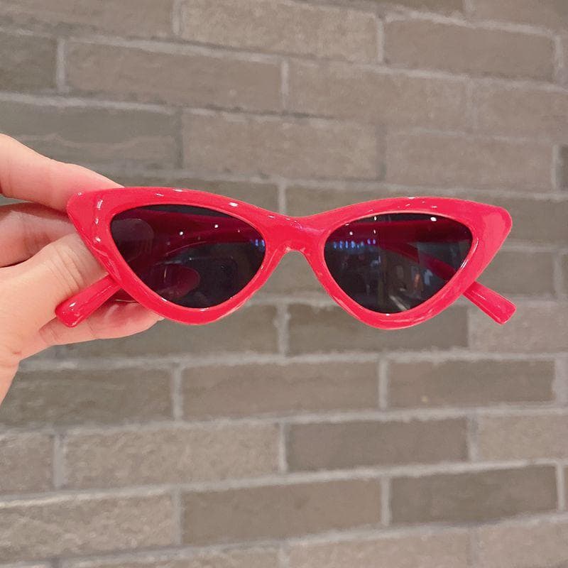 1/2pcs Kids Triangular Cat Eye Sunglasses UV400 Protection Fashion Outdoor Play Shades for Baby Children