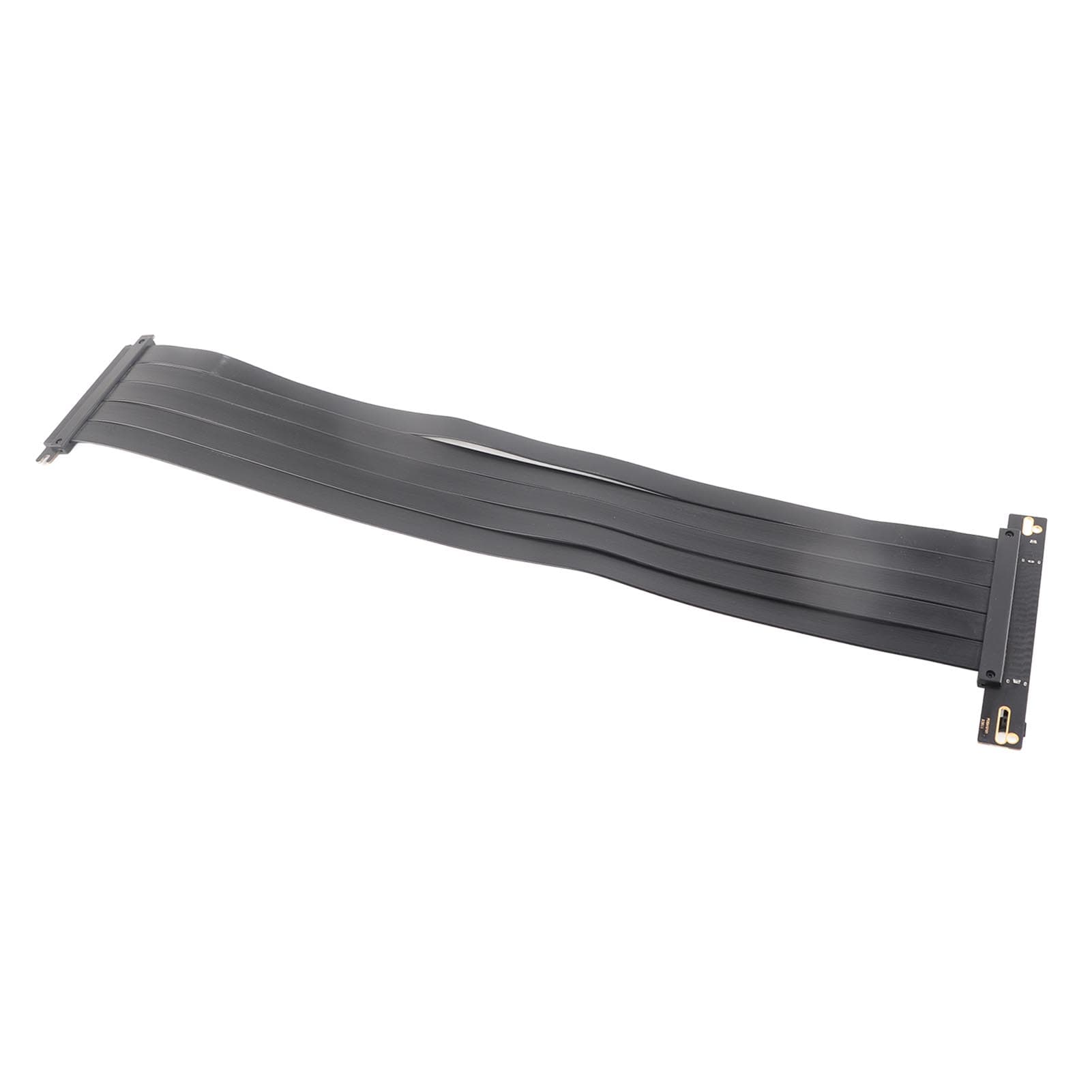PCIE 4.0 X16 Extender Right Angle 64GBs Shielded Plug and Play GPU Extension Cable for RTX4090 35cm / 13.8in