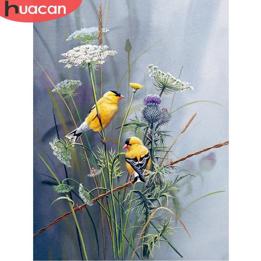Diamond Painting Animal Bird Weed Rhinestone Mosaic Diamond Embroidery Cross Stitch 20X30CM