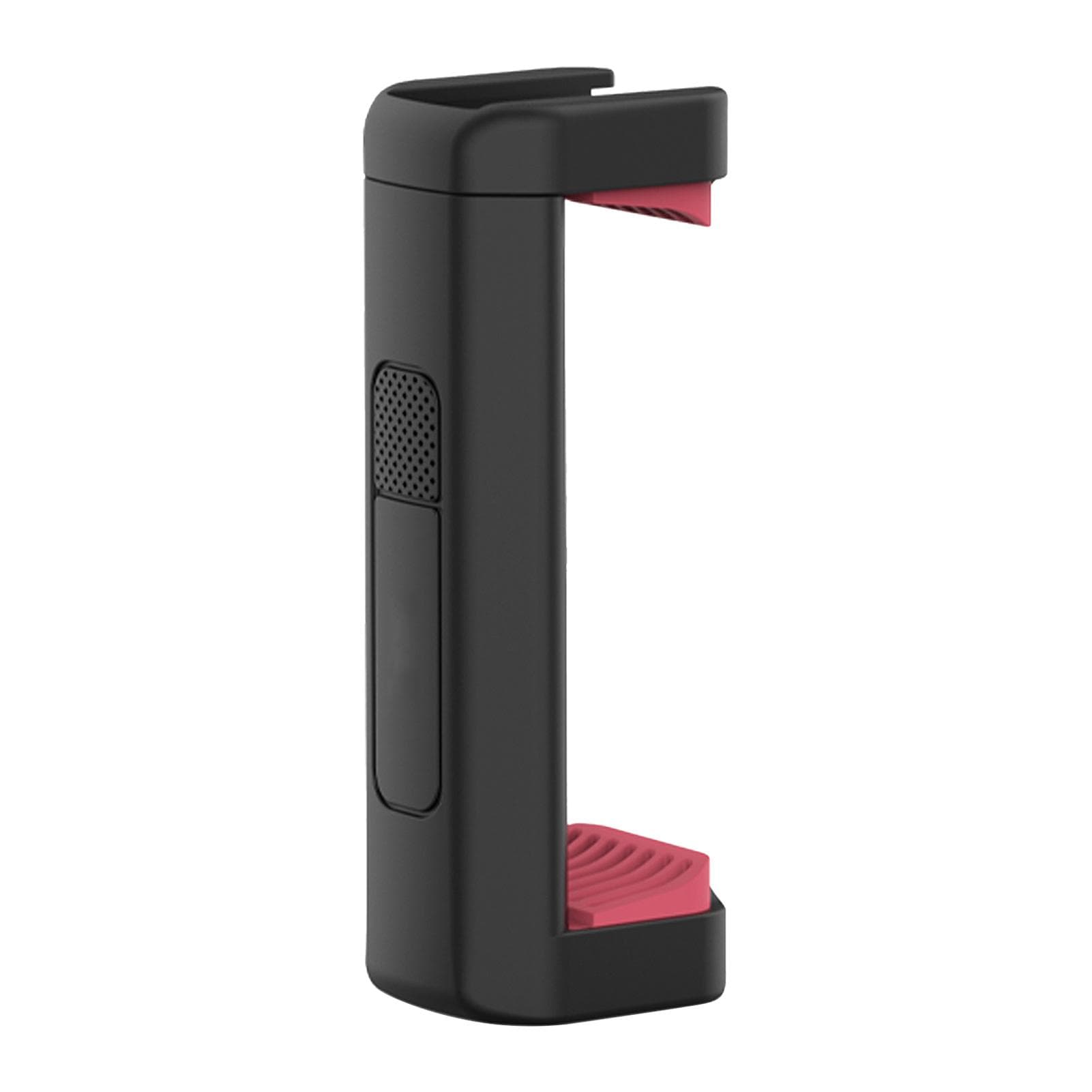 Mini Vlog Live Streaming Smartphone Clip Adjustable Phone Holder with Cold Shoe Mount 1/4 Inch Screw Hole for 55-90mm Width Smartphones black