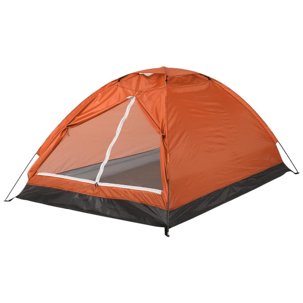 Tomshoo Camping Tent For 1/2 Person Single Layer Outdoor Portable Camouflage Travel Beach Tents for 2 Person orange