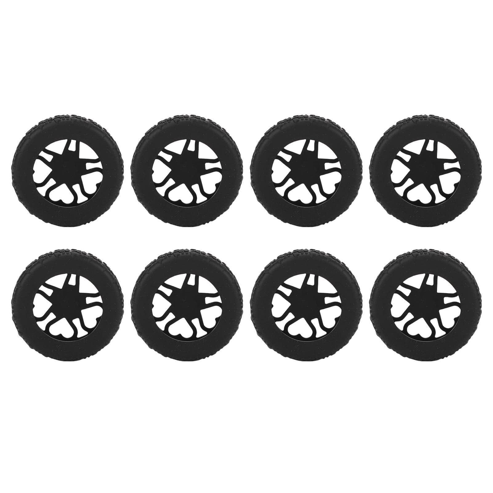 8pcs Luggage Wheel Covers Wear Proof Suitcase Wheel Covers Protectors for 5-6cm Diameter Grey black