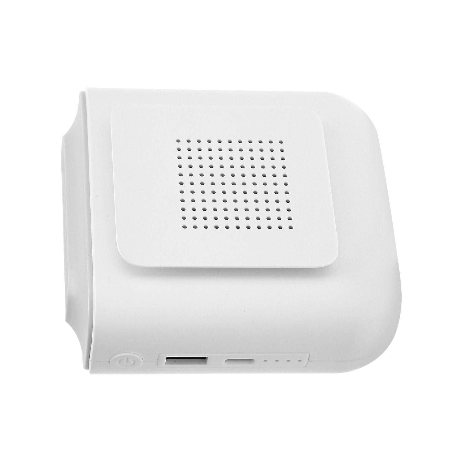Portable Mini Waist Neck Fan Rechargeable 3 Gears Adjustable Outdoor Air Cooling FanWhite white
