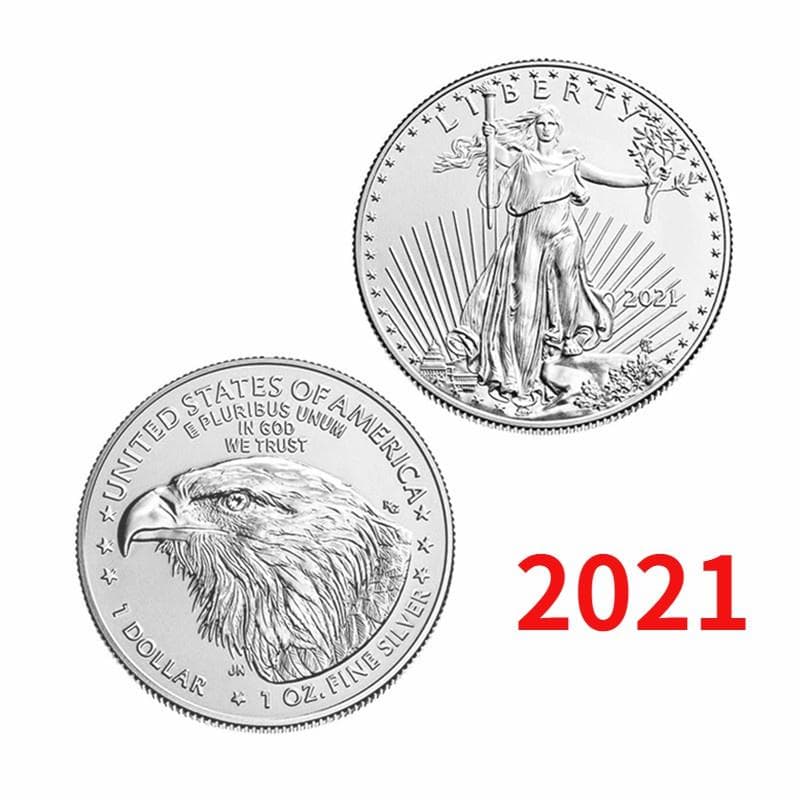1 Oz Statue of Liberty Commemorative Medallion Coin Collectible Replica 2021 silver